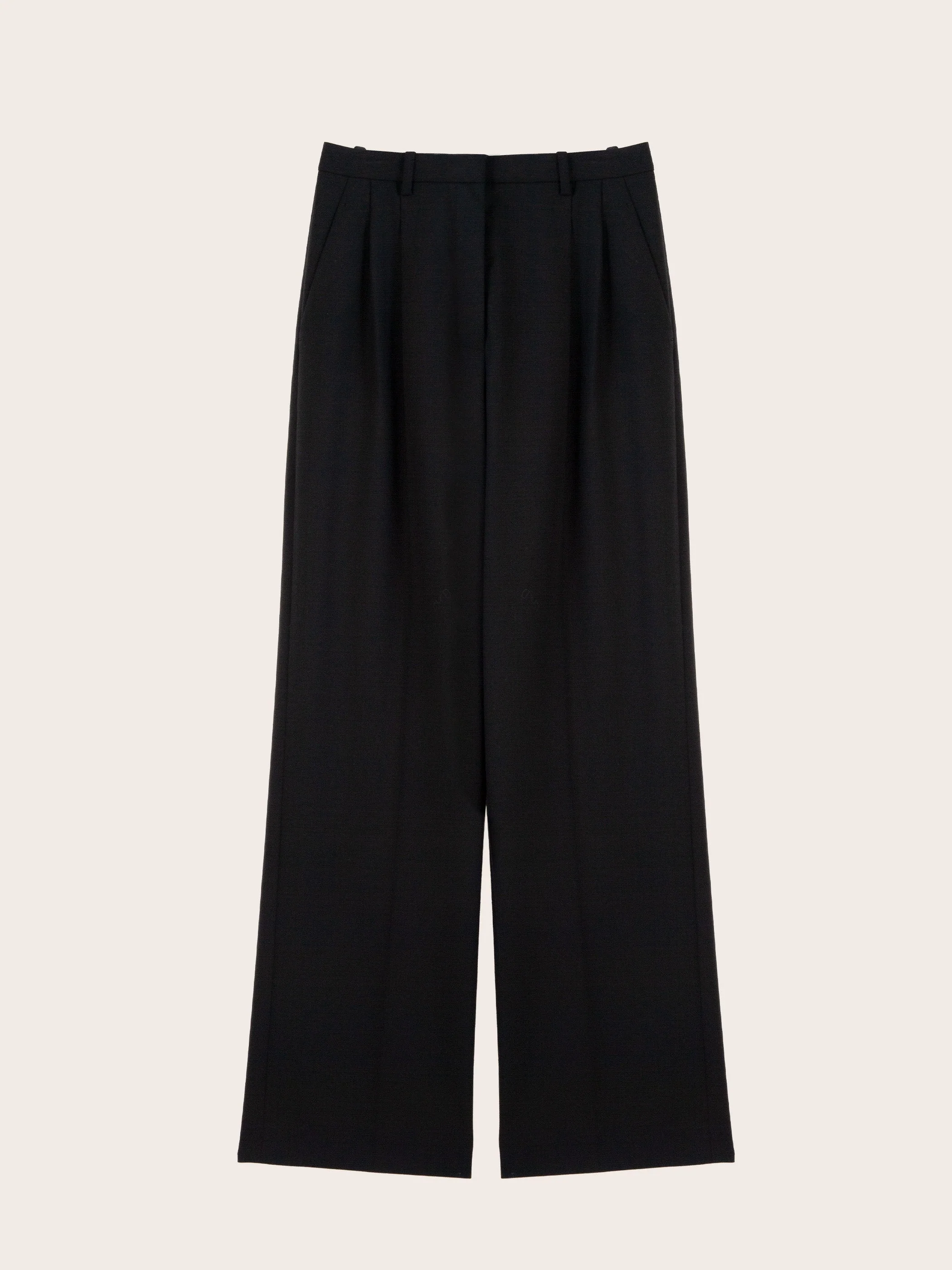 Martin Wide Leg Wool Trousers - Image 4