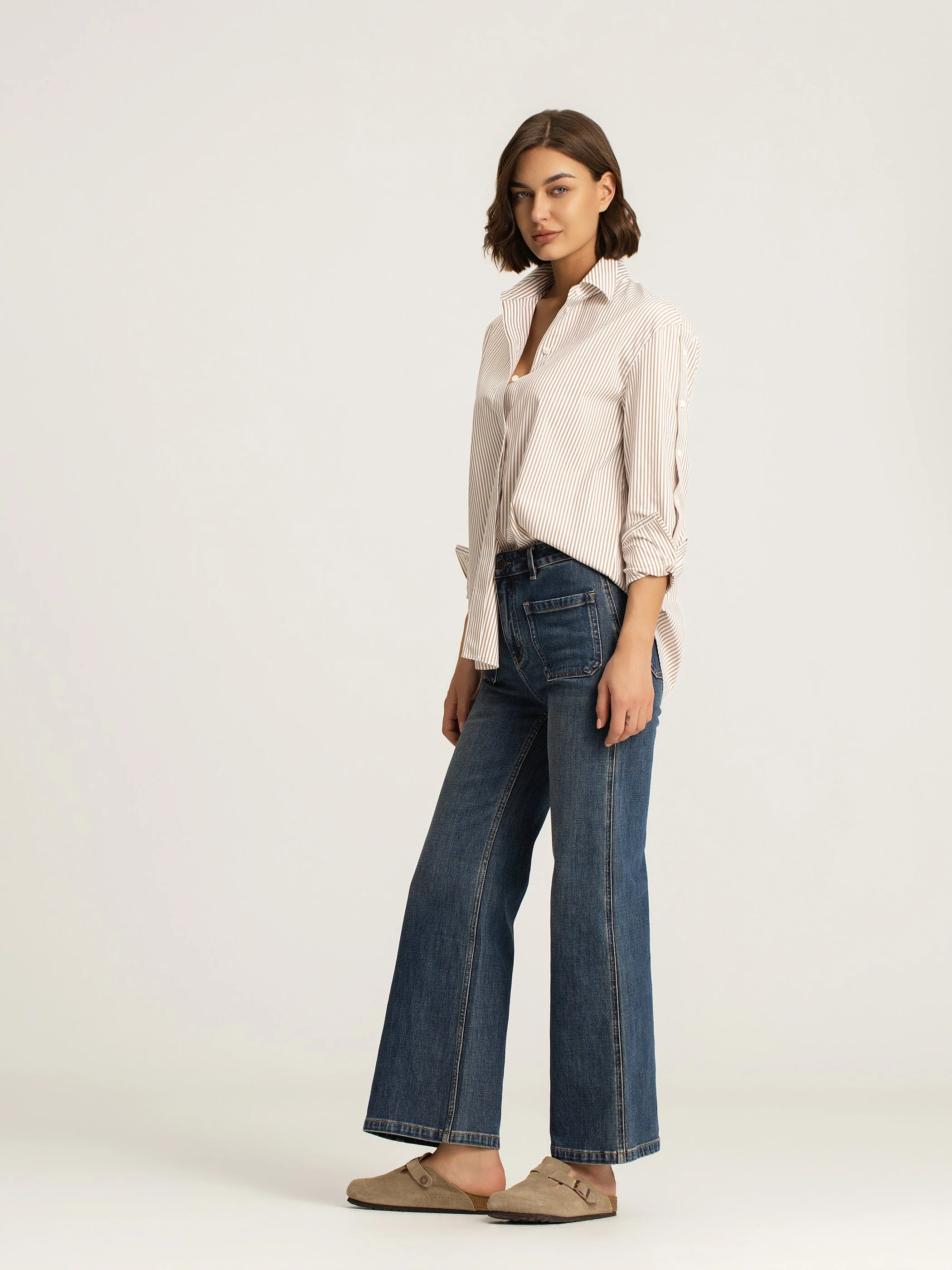 Matilda Oversized Stretch Cotton Blouse - Image 3