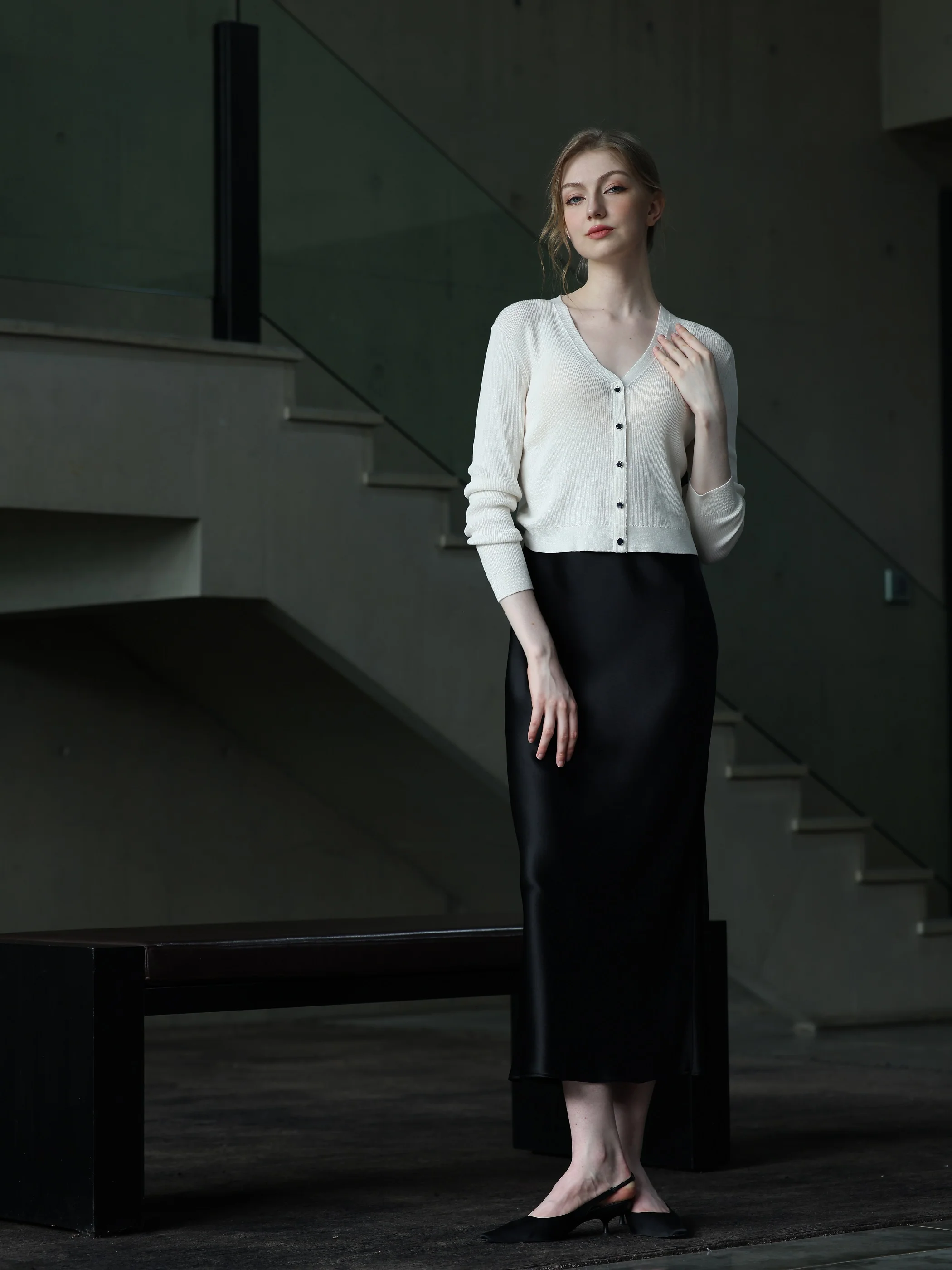 MAXI SATIN SKIRT - Image 10