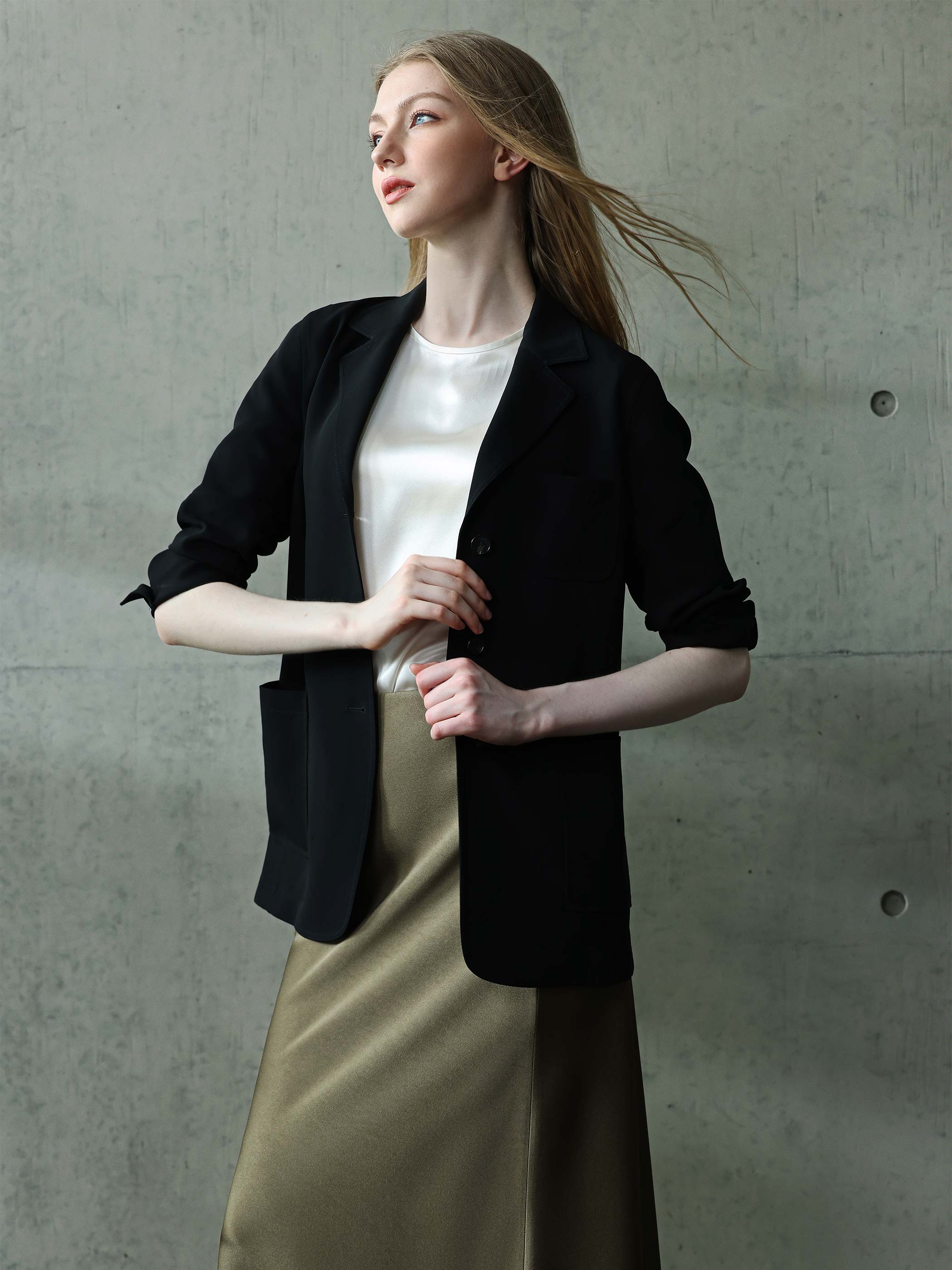 MAXI SATIN SKIRT - Image 3