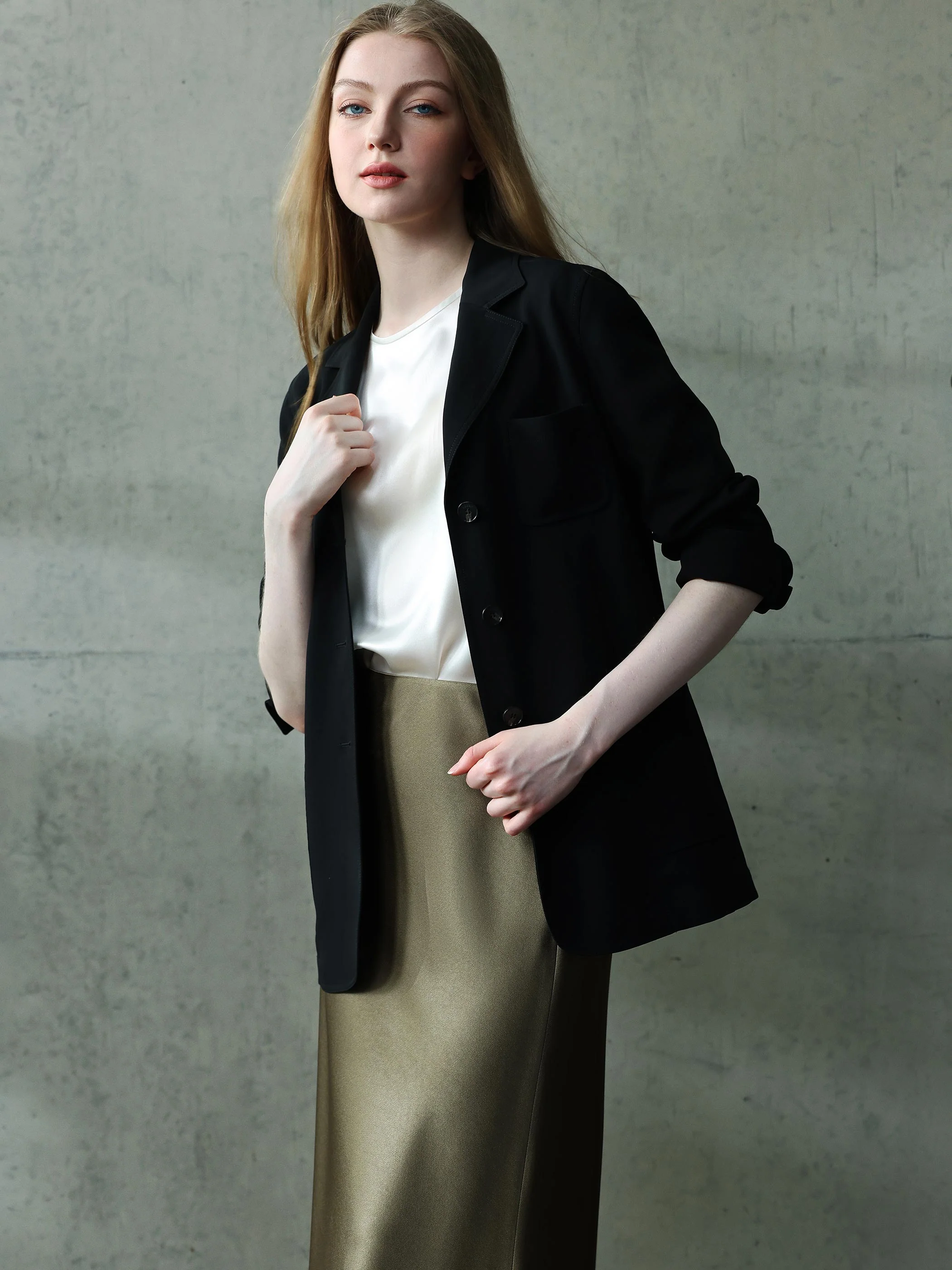 MAXI SATIN SKIRT - Image 4