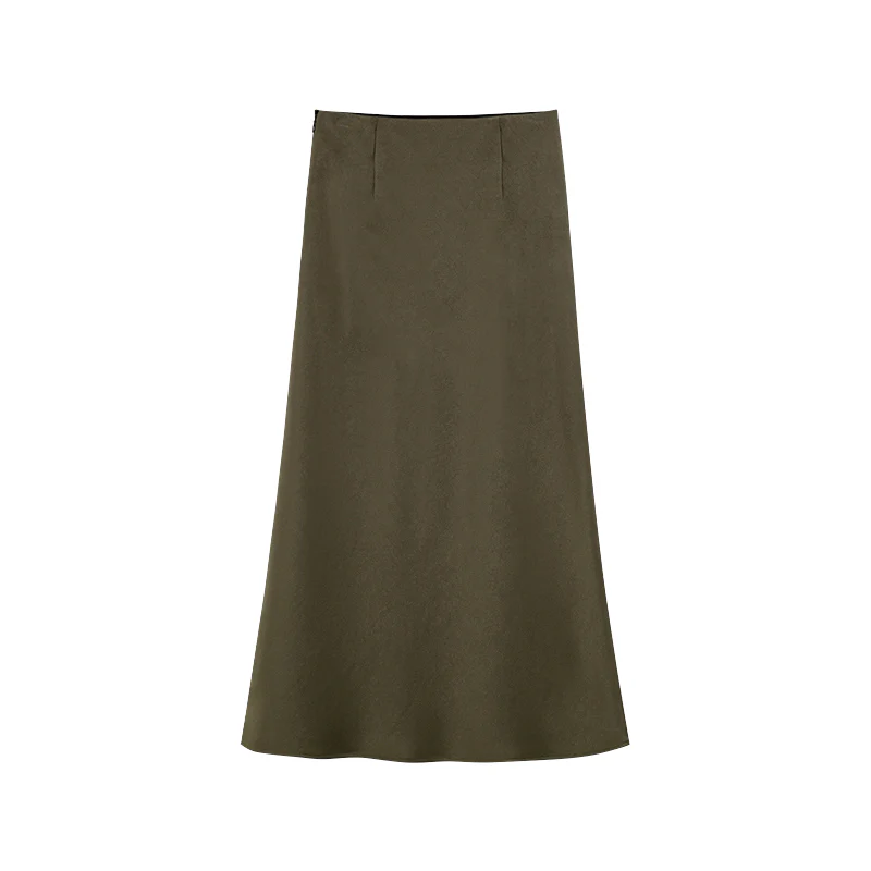 MAXI SATIN SKIRT - Image 6