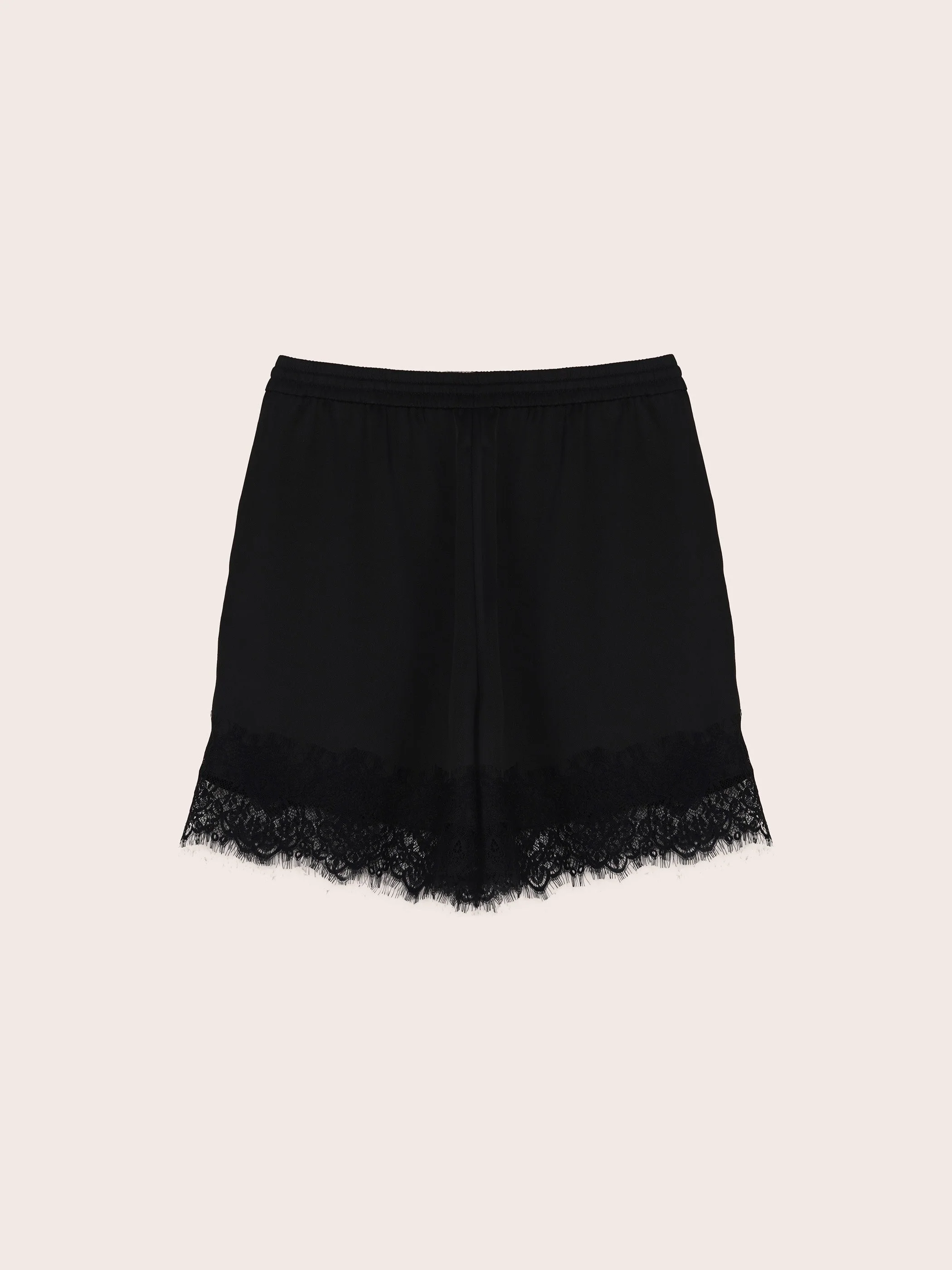 Maya Twill Lace Trim Shorts - Image 4