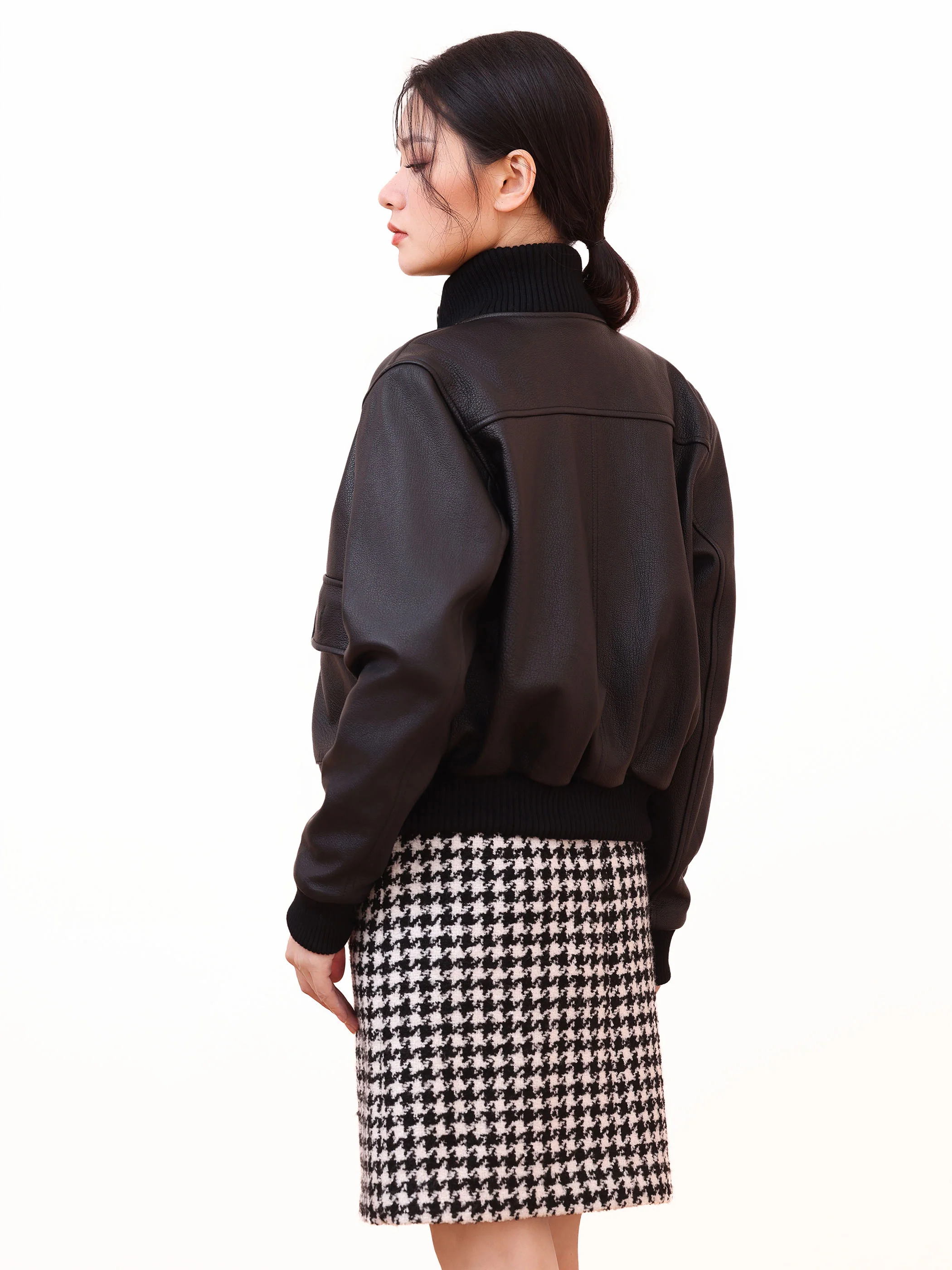 MID LENGTH GINGHAM SKIRT - Image 3
