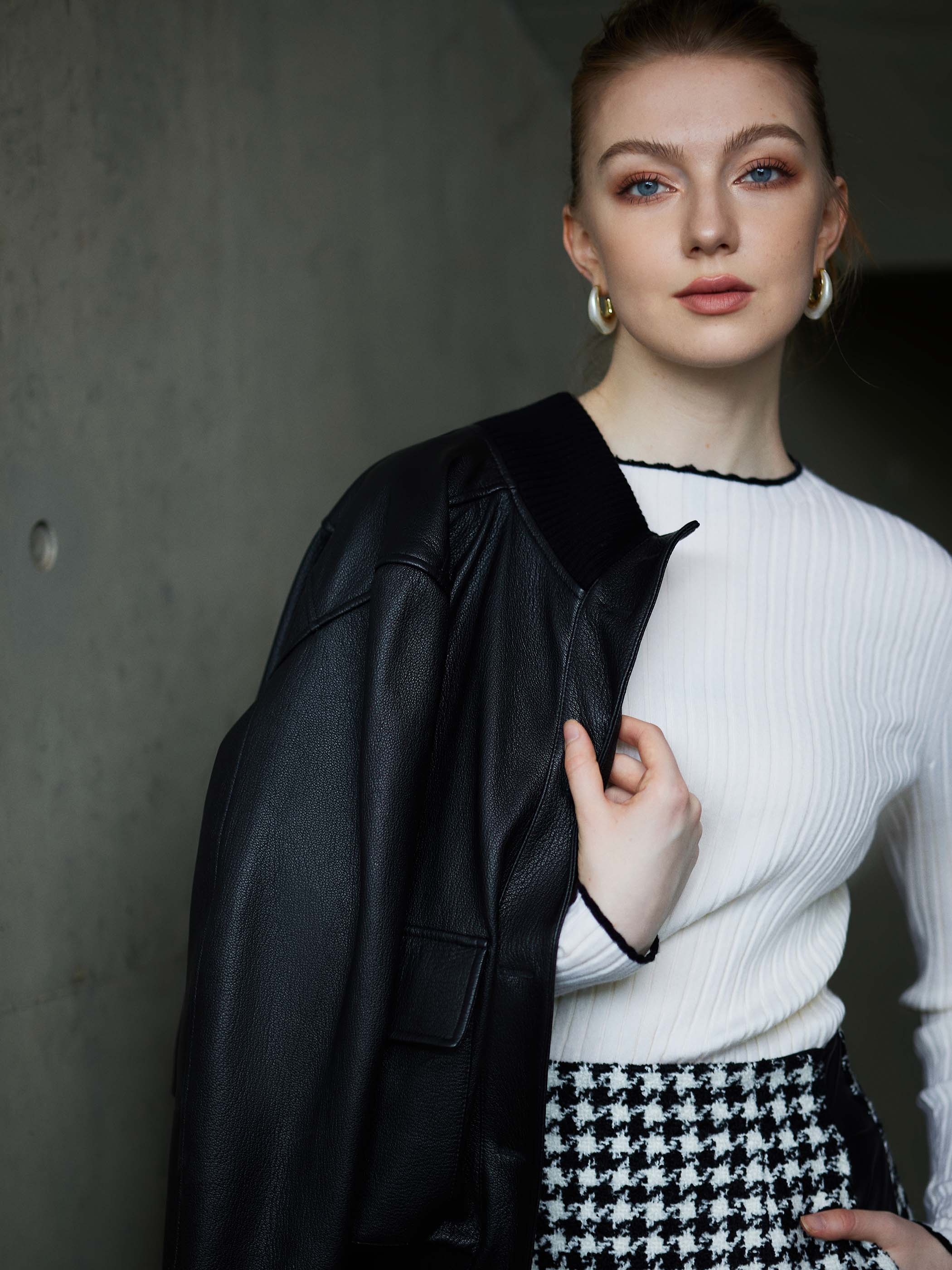 MID LENGTH GINGHAM SKIRT - Image 8