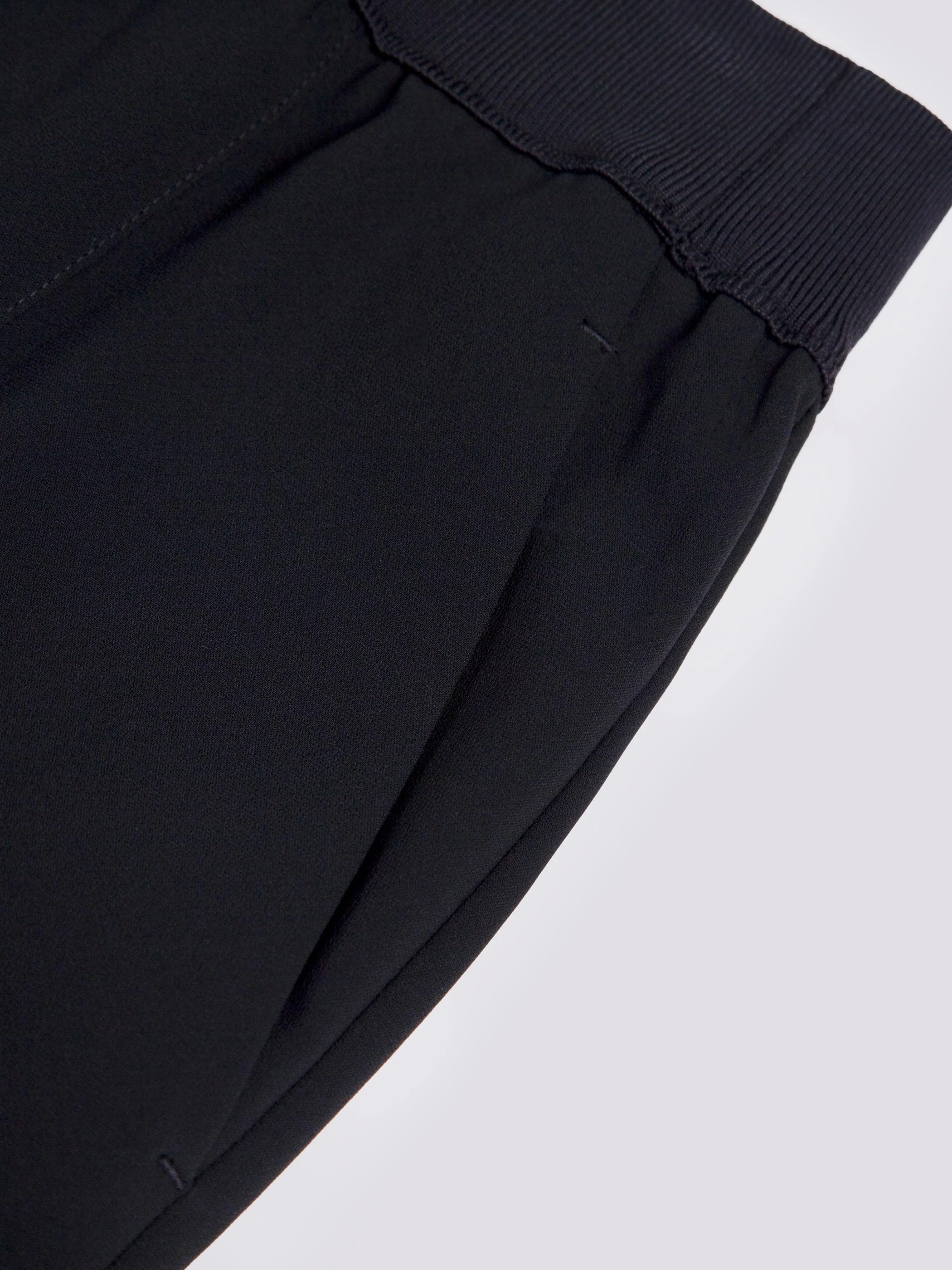 MID WAIST STRAIGHT LEG PANTS W/ ELASTIC WAISTBAND - Image 9