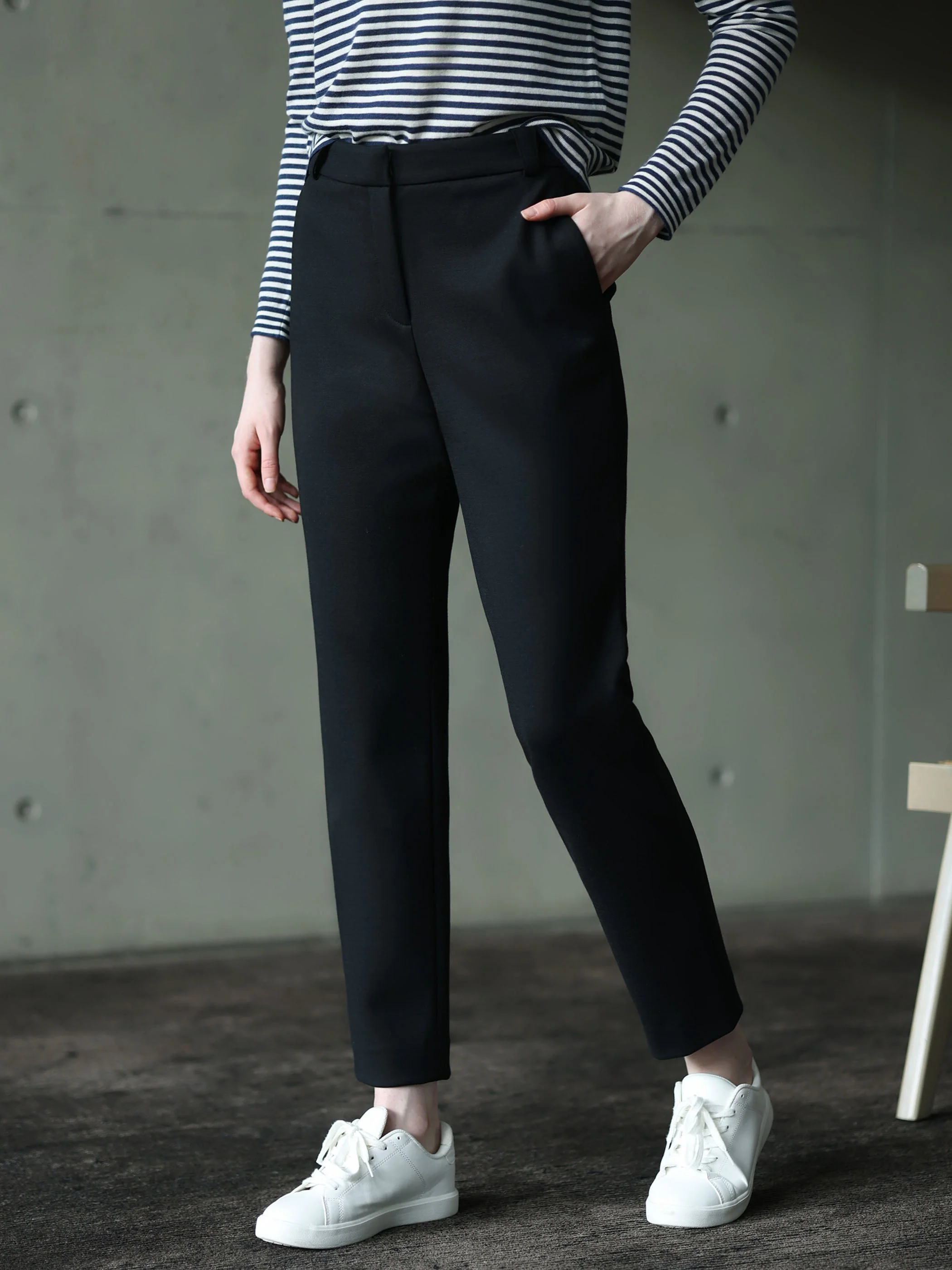 MID WAIST STRAIGHT LEG SUIT PANTS - Image 6