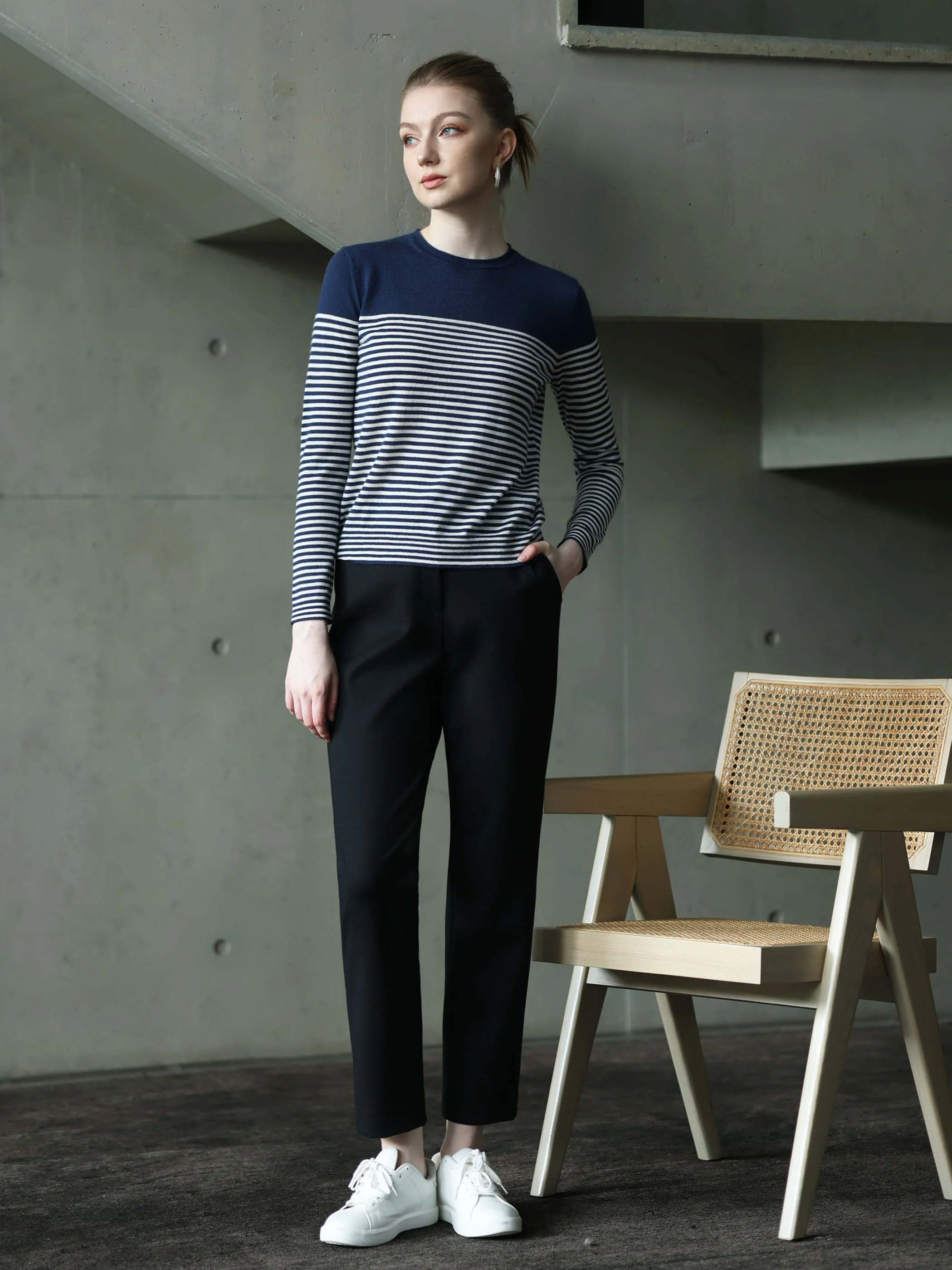 MID WAIST STRAIGHT LEG SUIT PANTS - Image 7