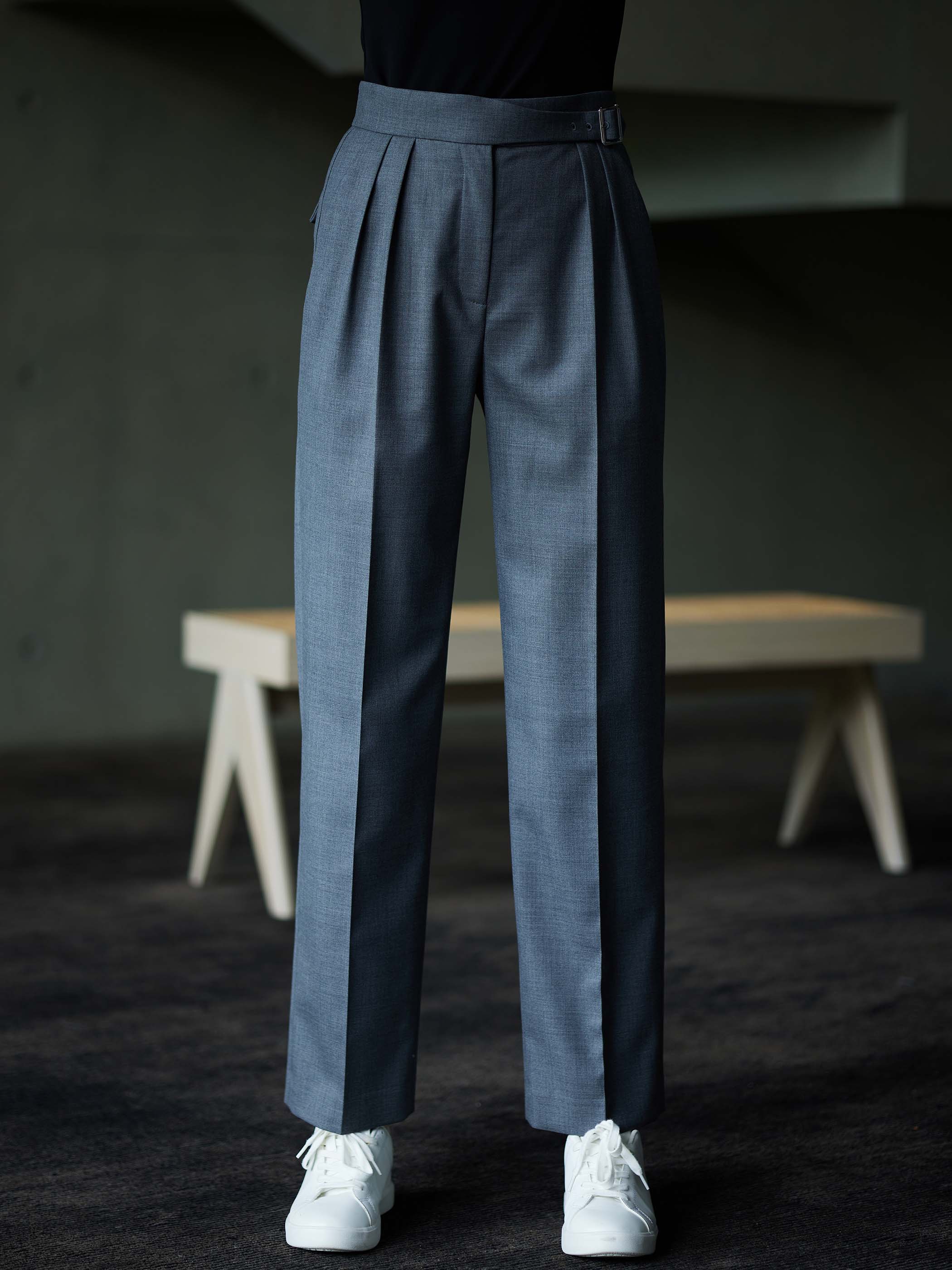 MID WAIST STRIGHT LEG SUIT PANTS - Image 5