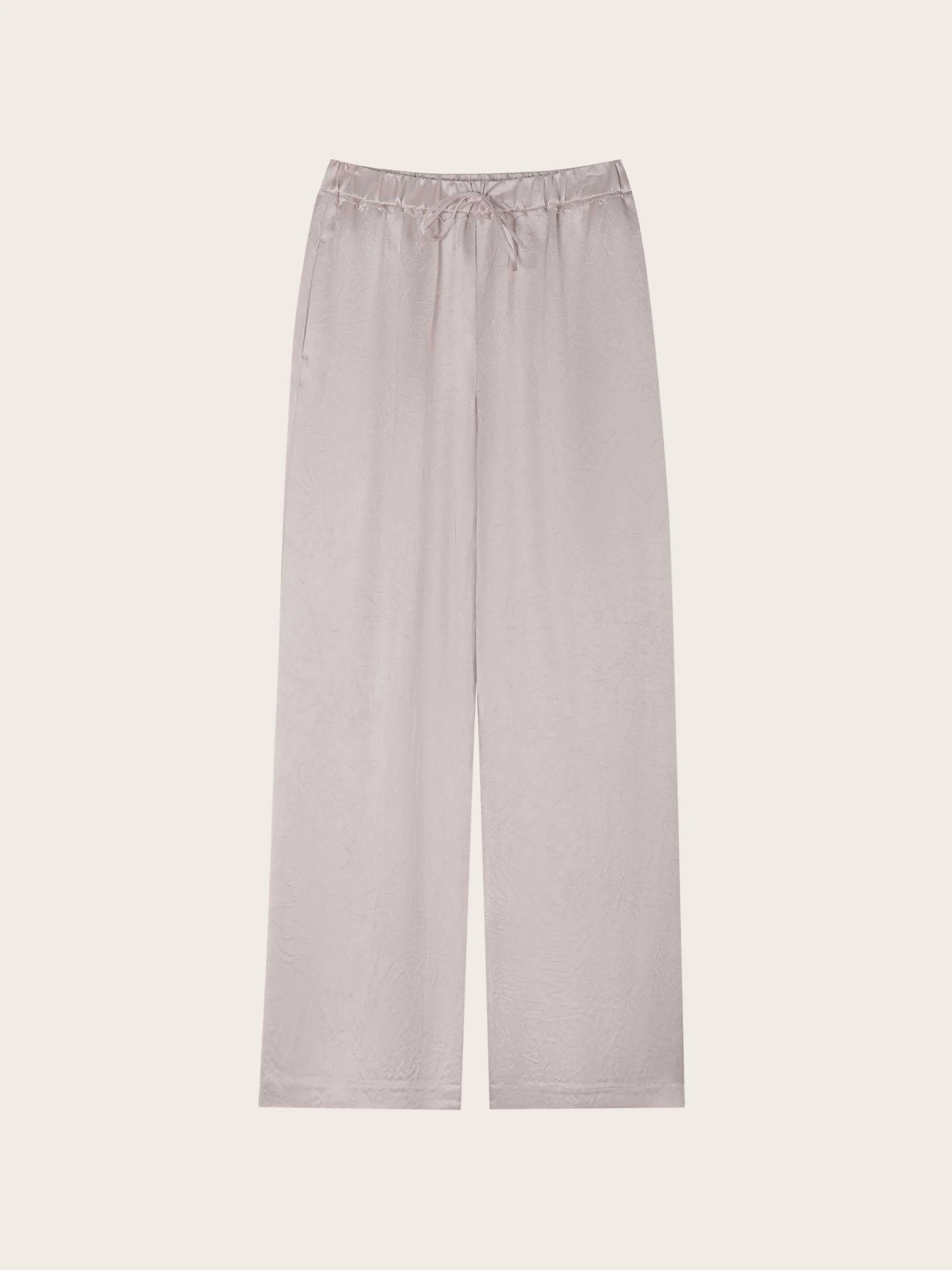 MIRI CRINKLE SATIN WIDE LEG PANT - Image 7