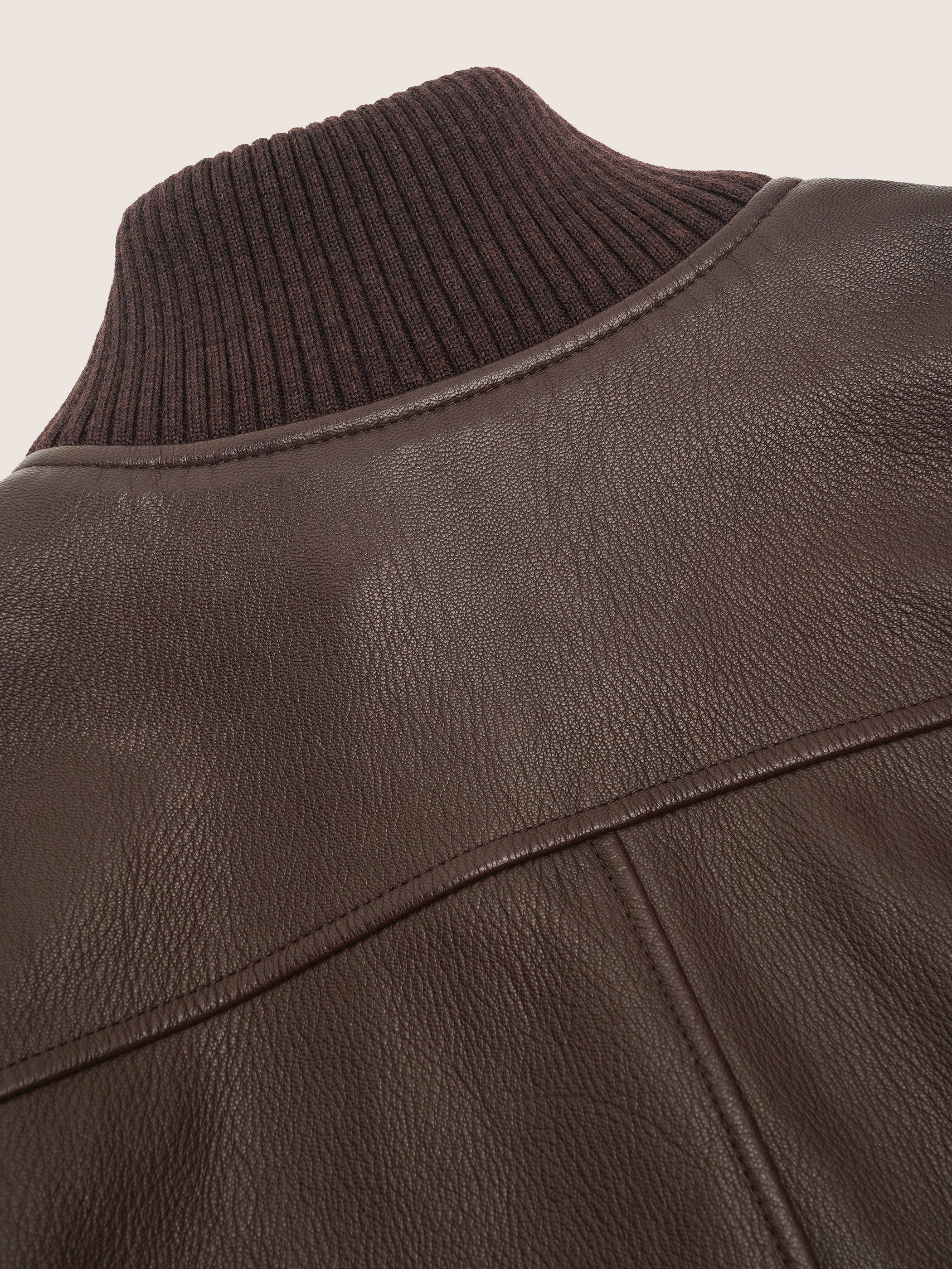 Nathi Goatskin Leather Bomber - Image 13