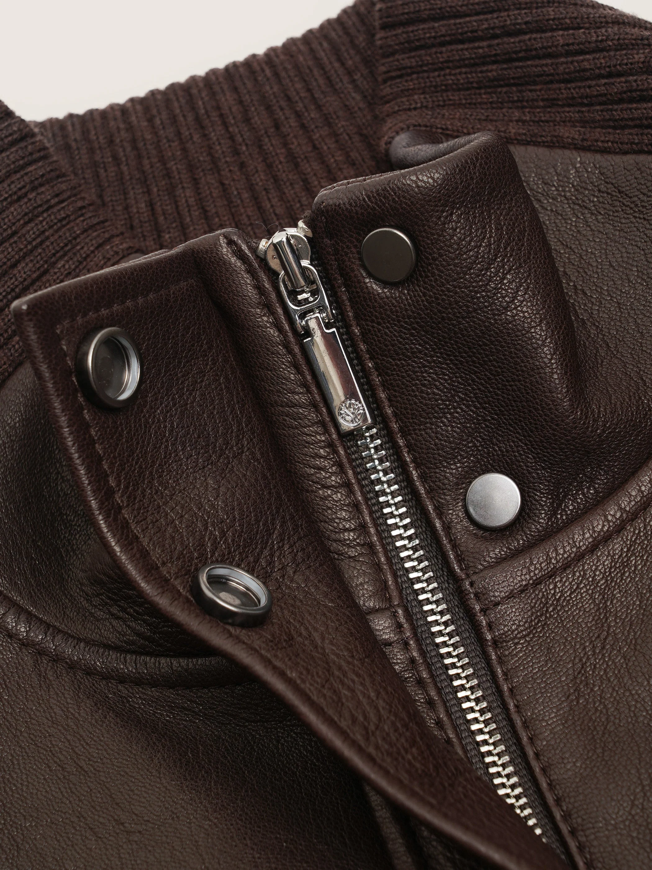 Nathi Goatskin Leather Bomber - Image 8
