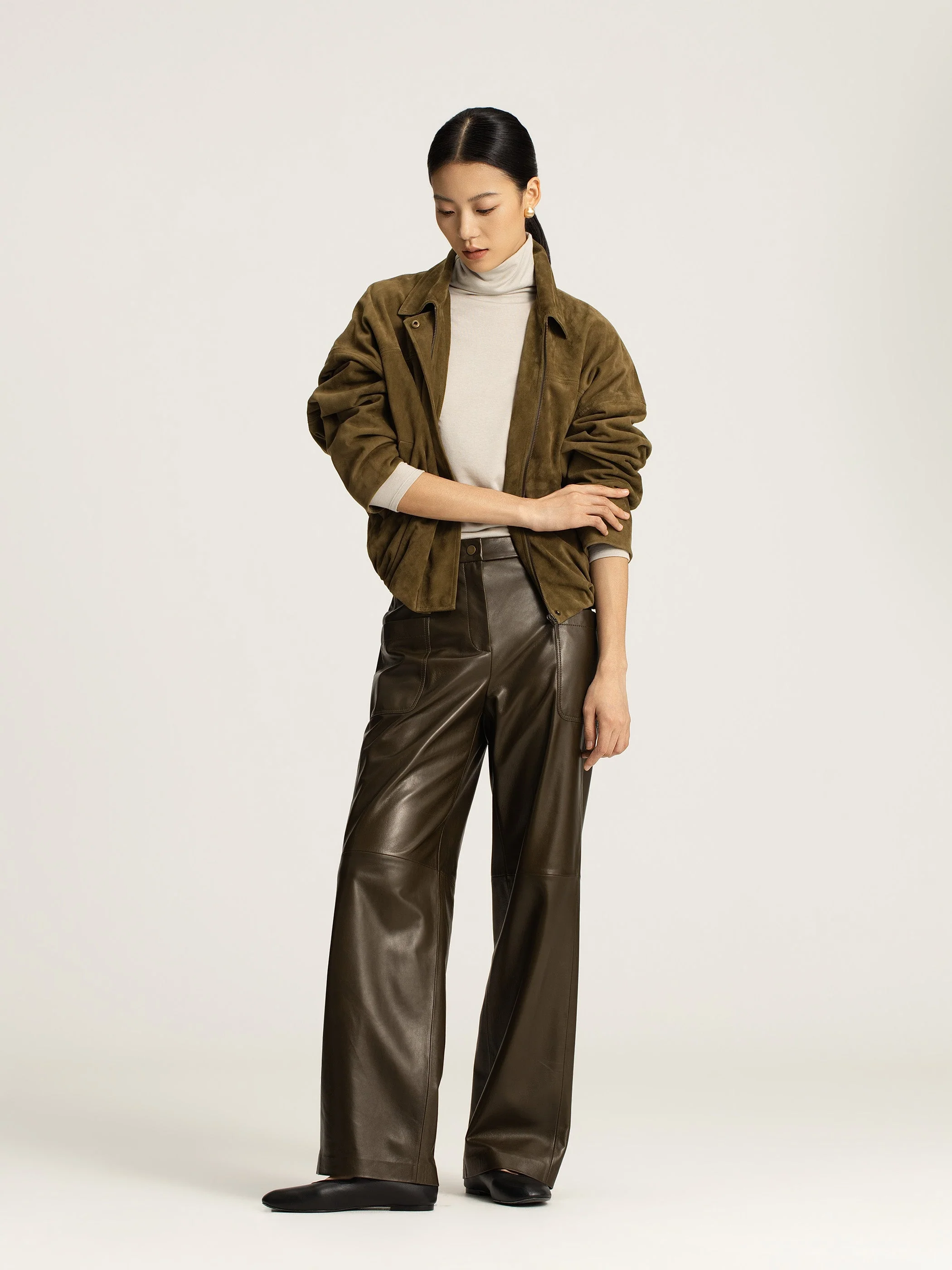 Nico Suede Leather Jacket - Image 2