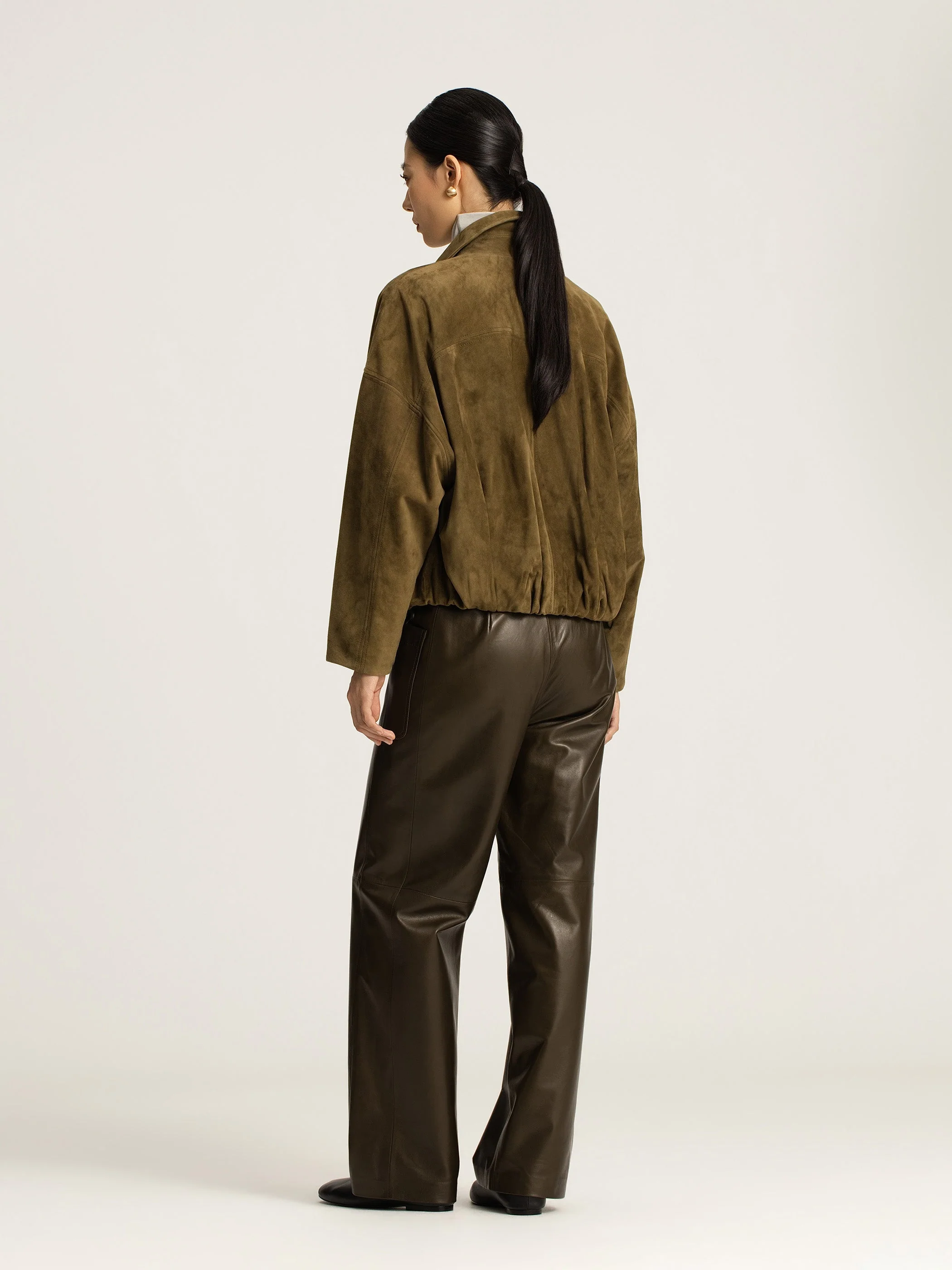 Nico Suede Leather Jacket - Image 4