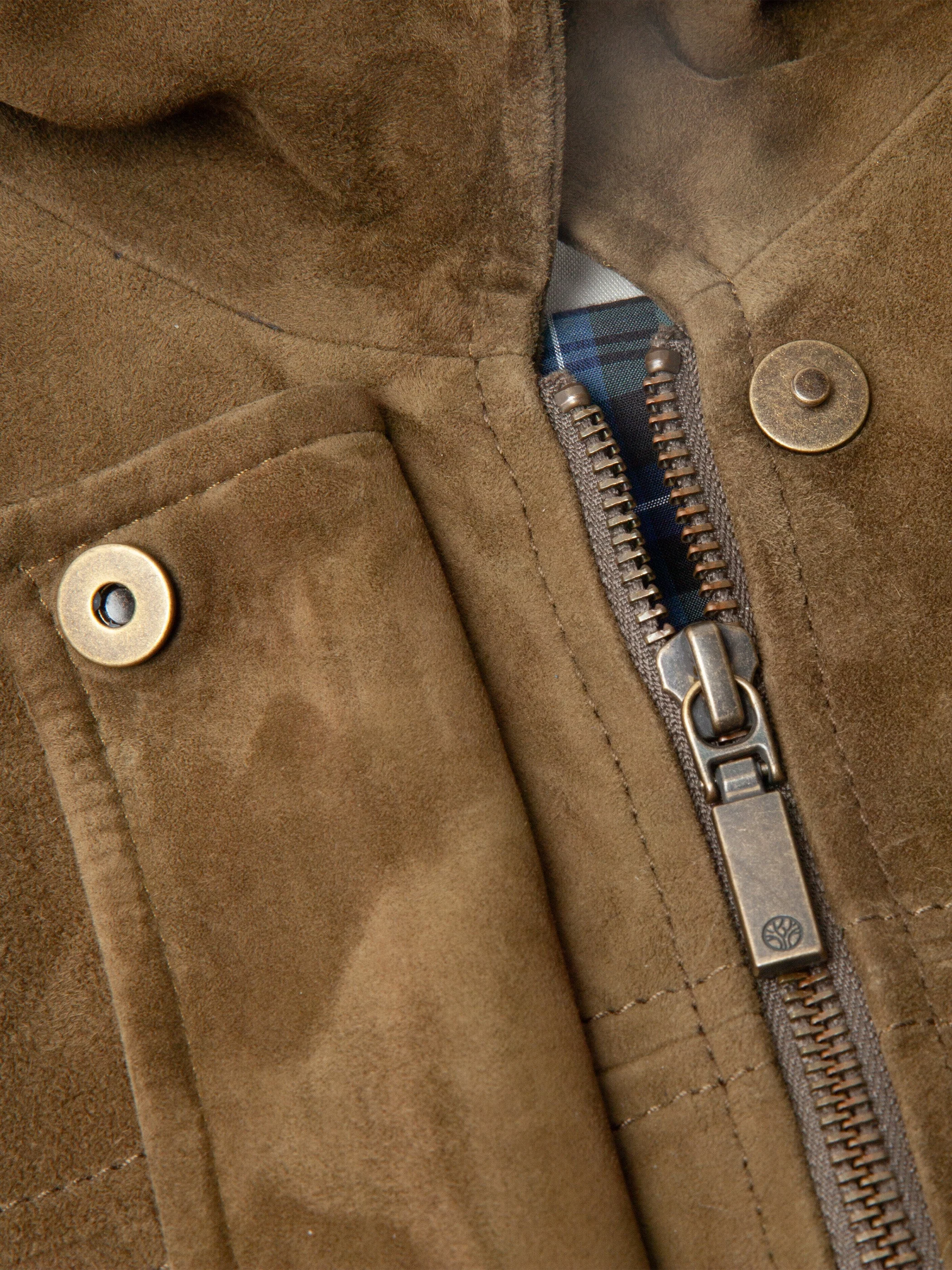 Nico Suede Leather Jacket - Image 9