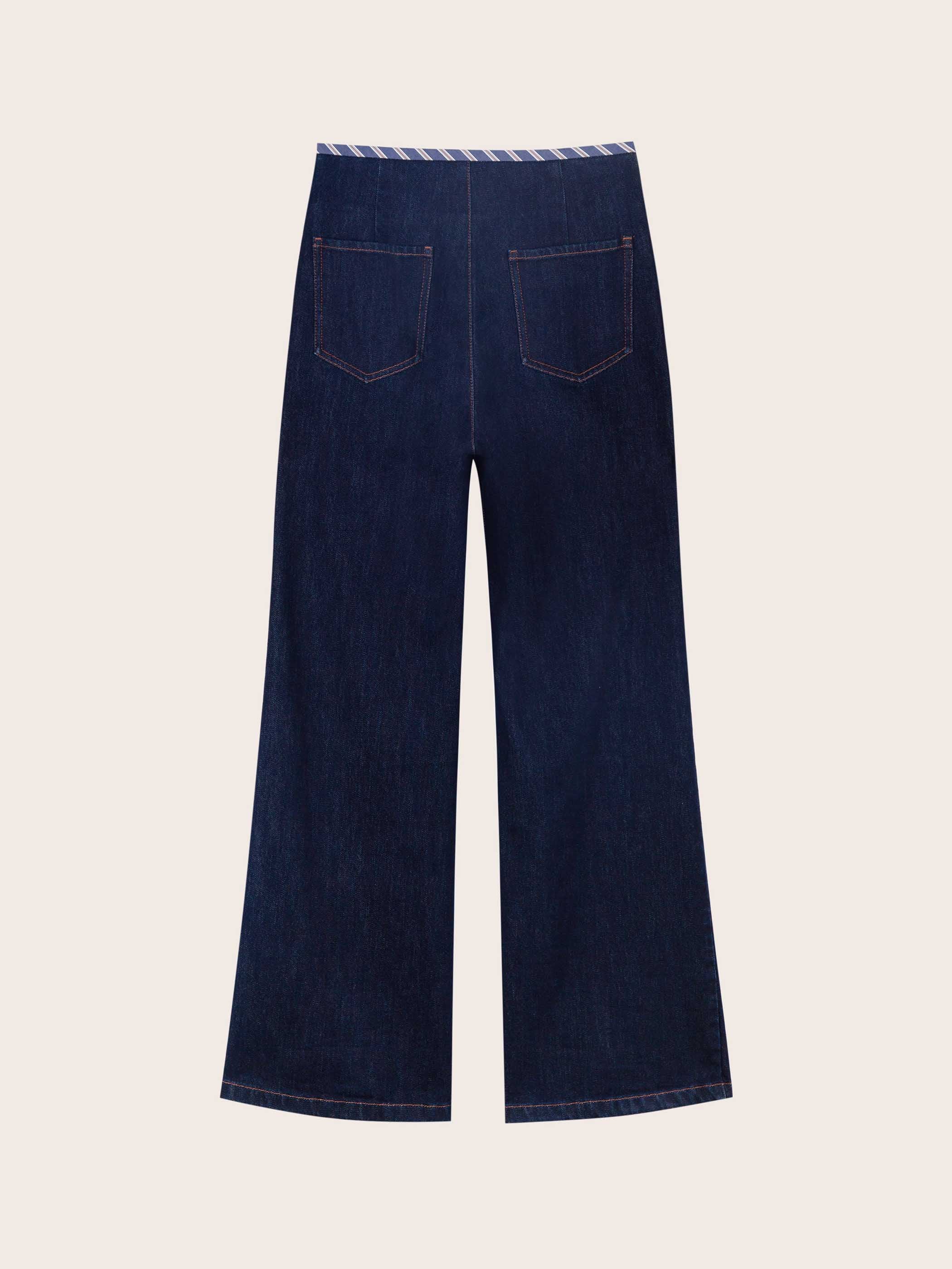Noa Indigo Wide Leg Jeans - Image 7