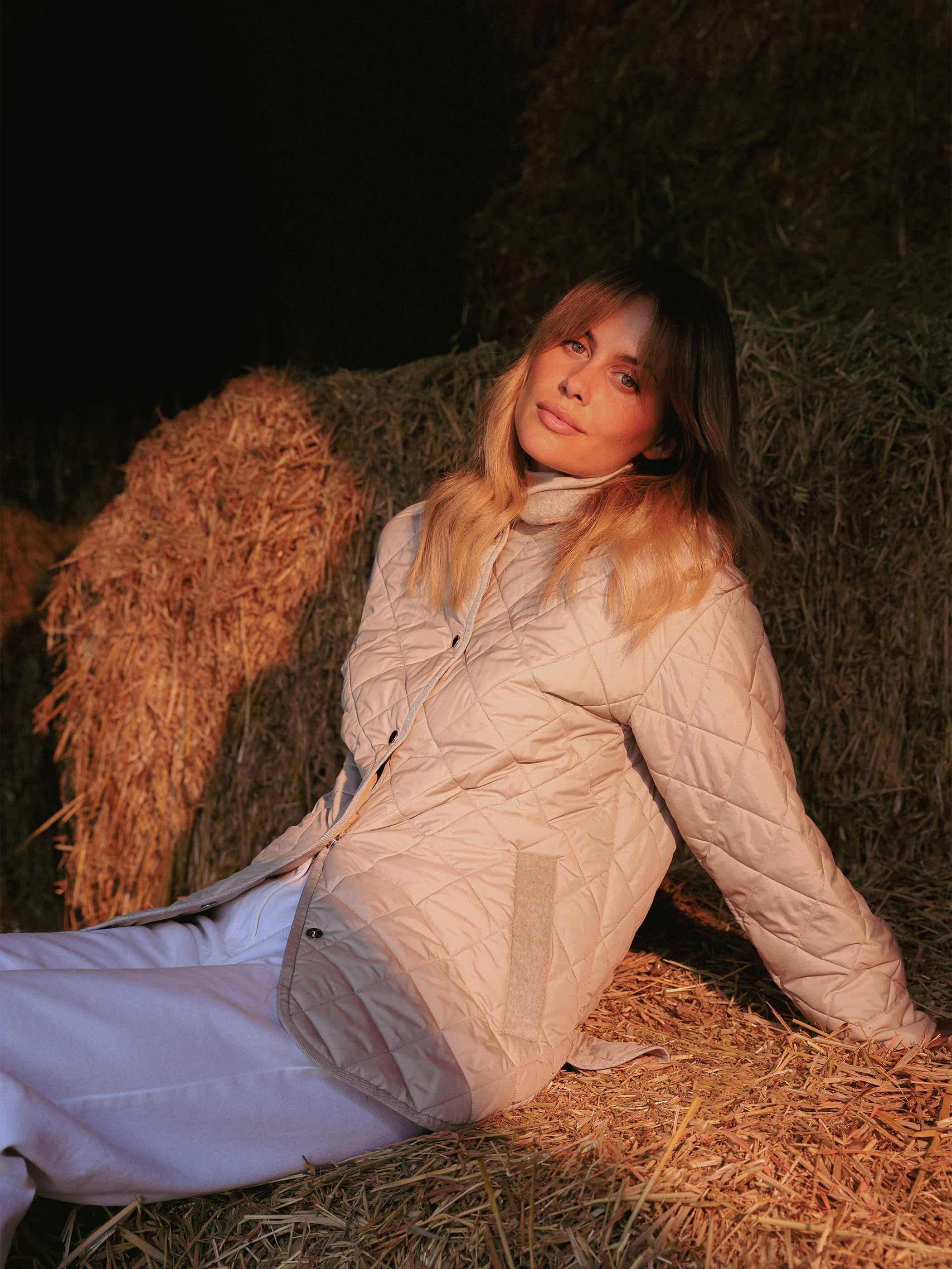 NOVA QUILTED LONG SLEEVE BUTTON DOWN JACKET - Image 3