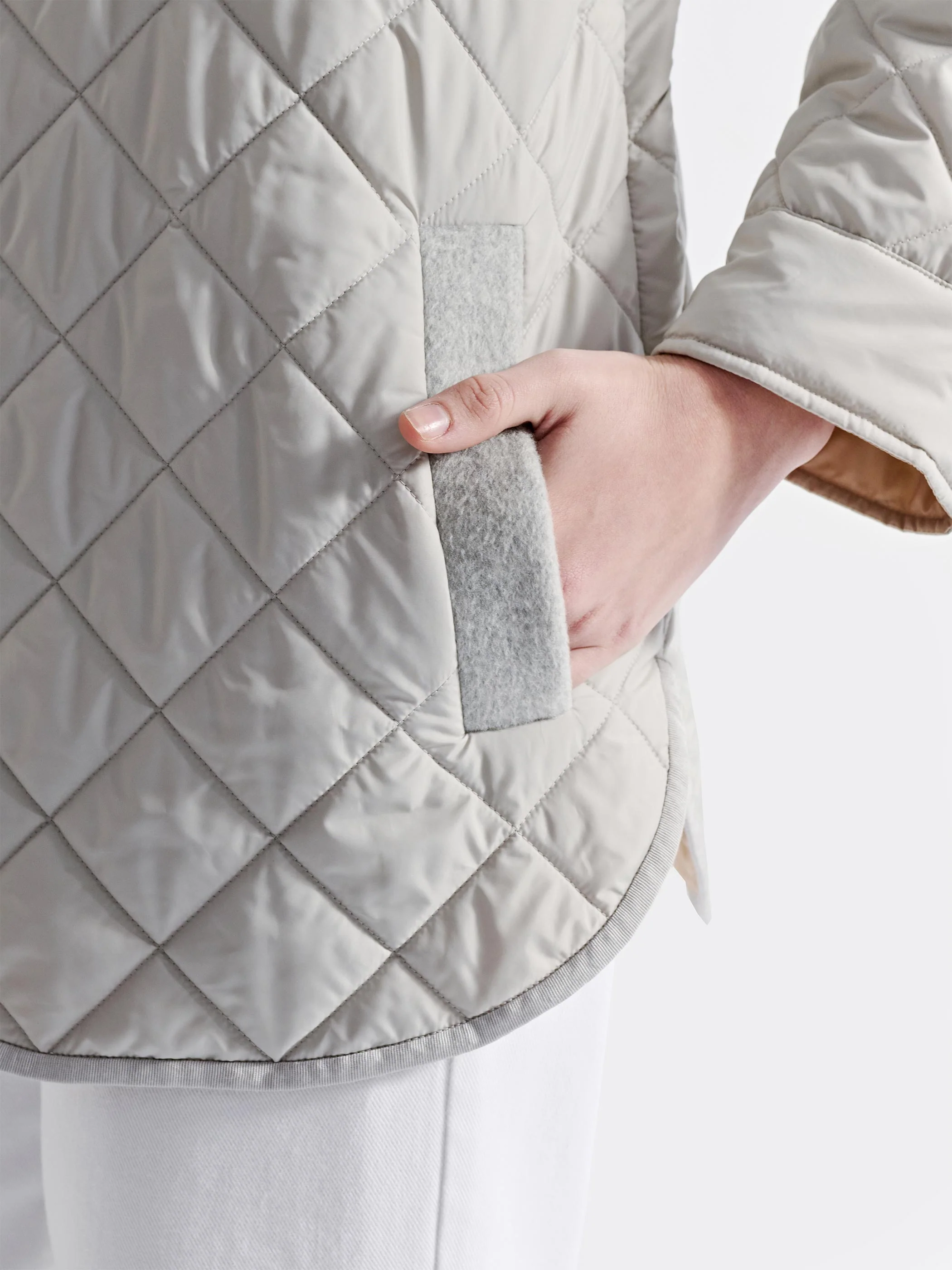 NOVA QUILTED LONG SLEEVE BUTTON DOWN JACKET - Image 9