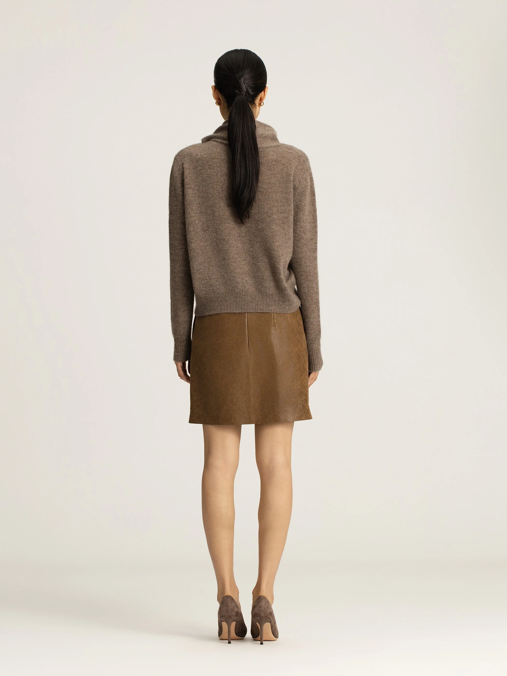 Odette Wool Cashmere Button Sweater - Image 4