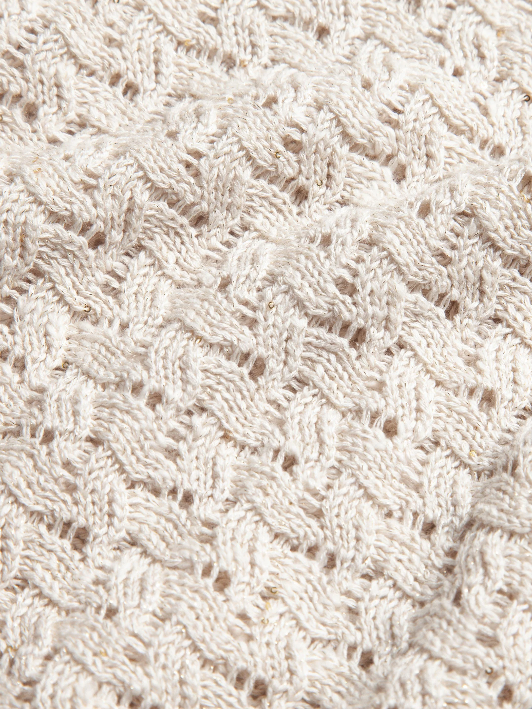 OPEN KNIT CREW NECK DRESS - Image 10