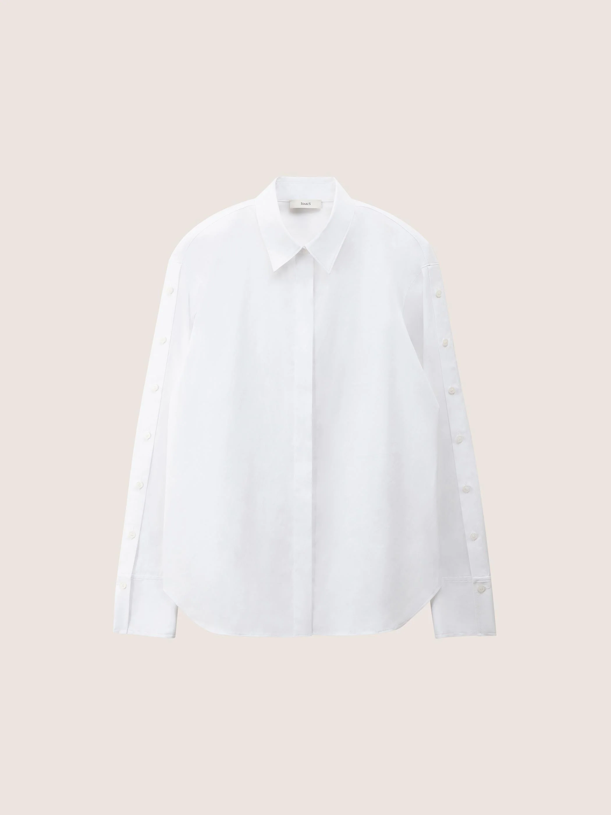 OVERSIZED BUTTON SLEEVE DETAIL BLOUSE - Image 8