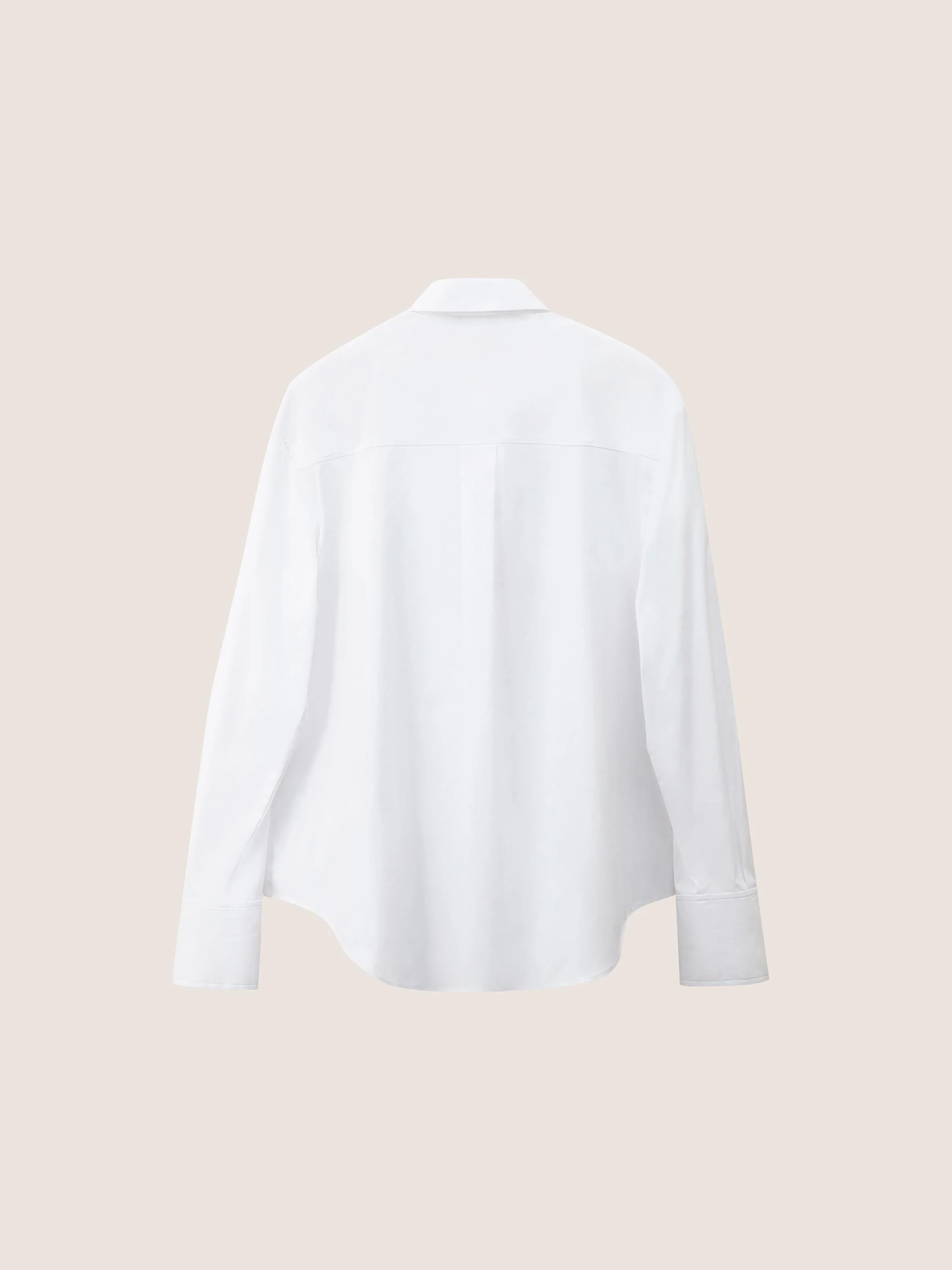 OVERSIZED BUTTON SLEEVE DETAIL BLOUSE - Image 9