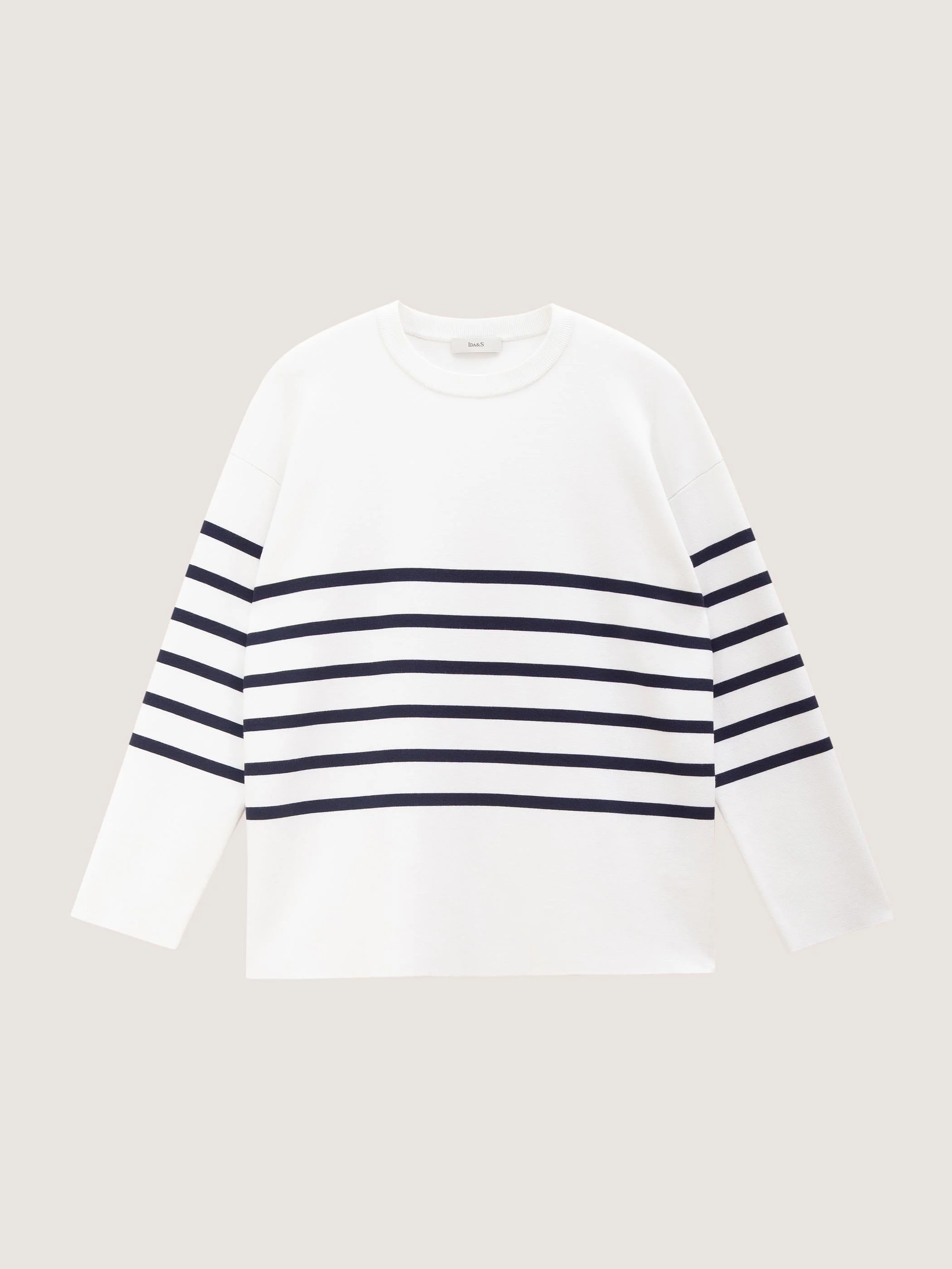 OVERSIZED CREW NECK STRIPED SWEATER - Image 7