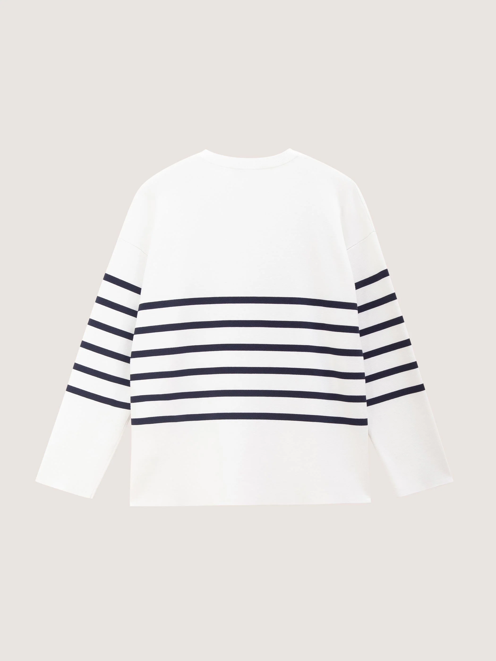 OVERSIZED CREW NECK STRIPED SWEATER - Image 8