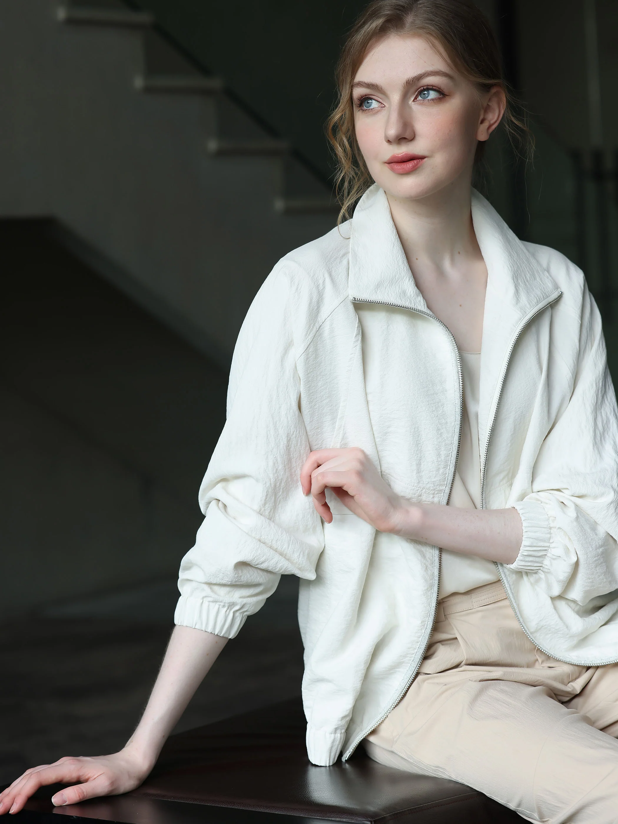OVERSIZED DROPPED SHOULDER EFFORTLESS JACKET - Image 3