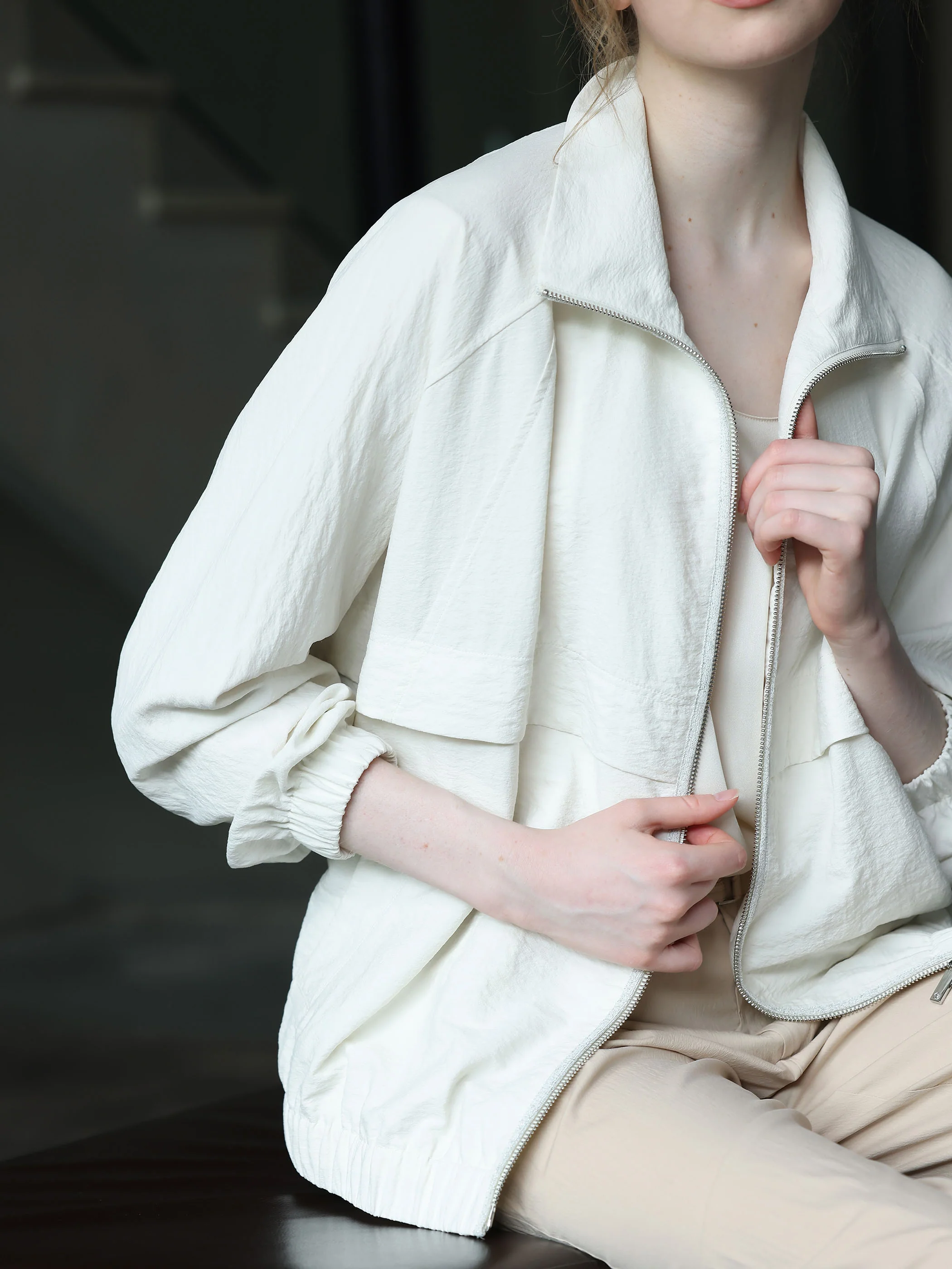 OVERSIZED DROPPED SHOULDER EFFORTLESS JACKET - Image 4