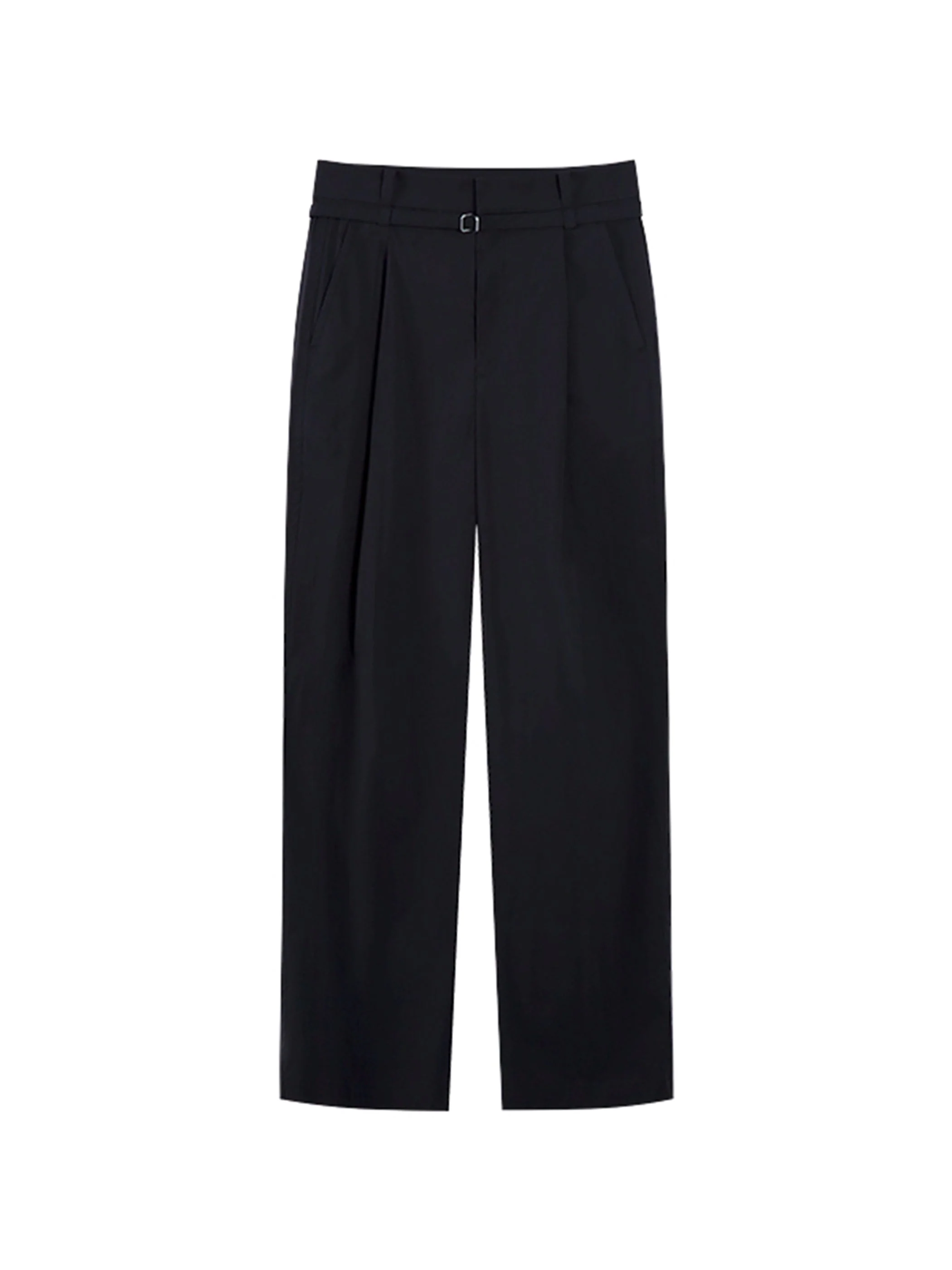 PAPER BAG PANTS W/ BELT DETAIL - Image 5
