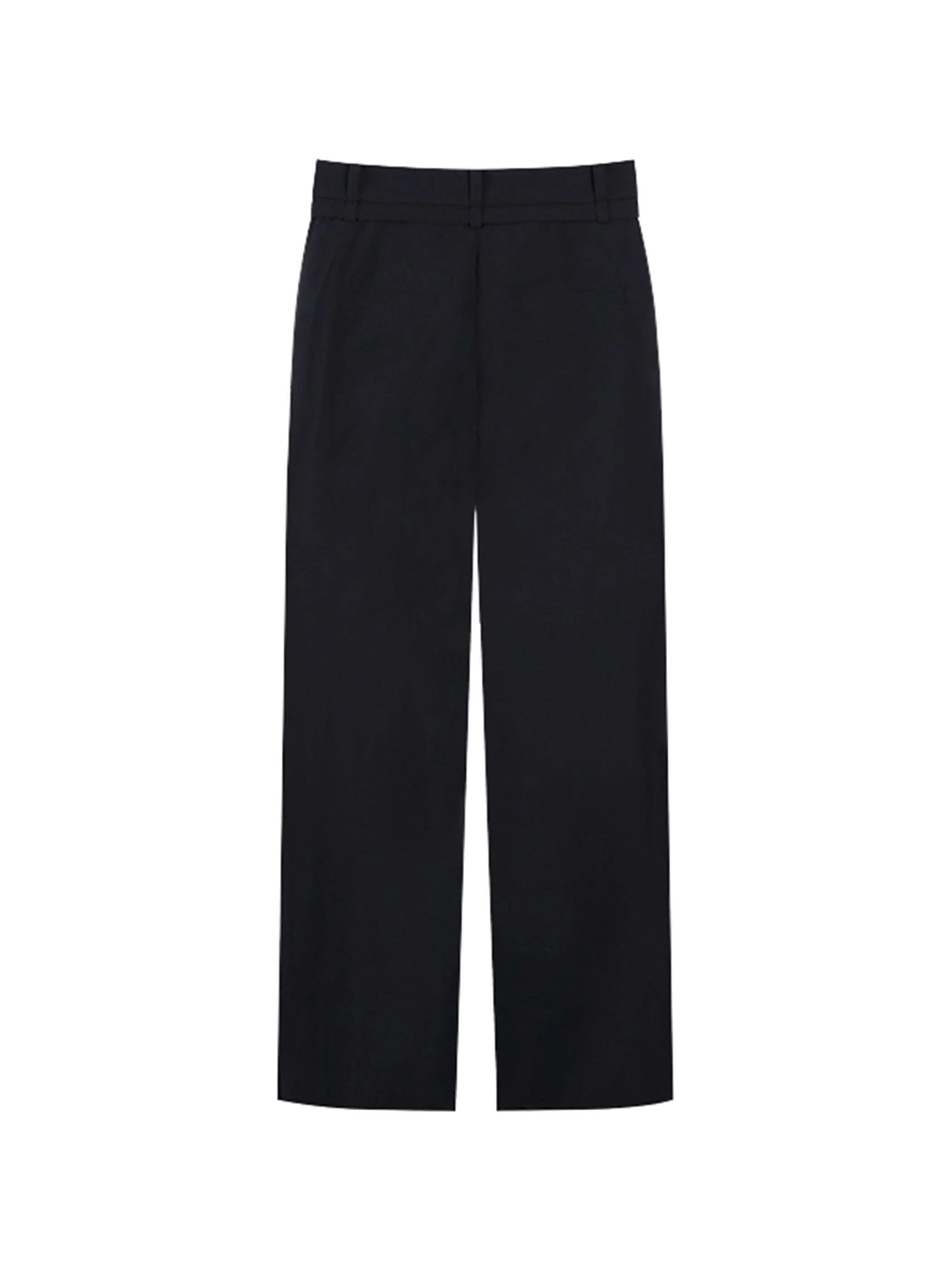PAPER BAG PANTS W/ BELT DETAIL - Image 6
