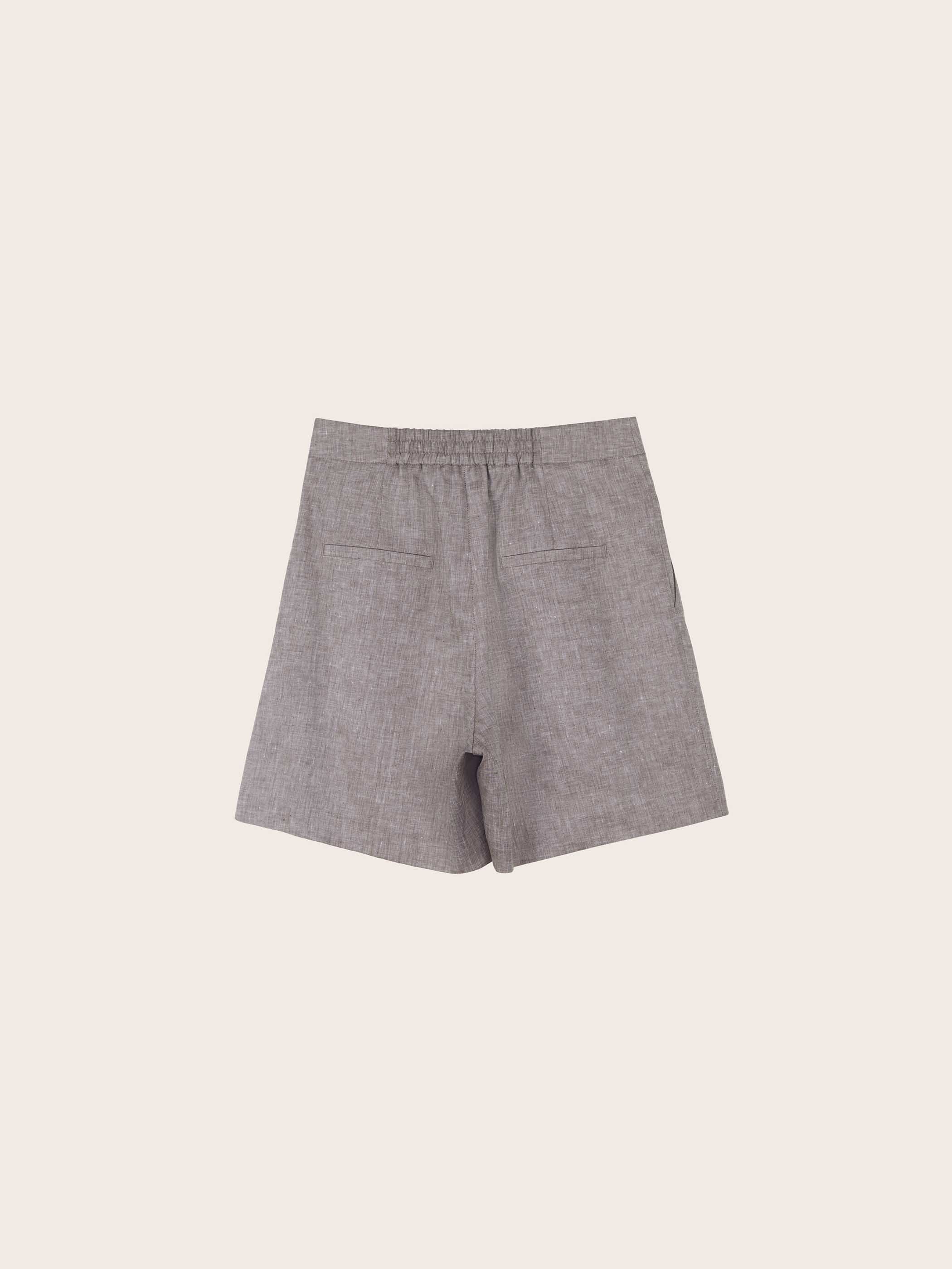 Penelope High Waisted Linen Shorts - Image 6