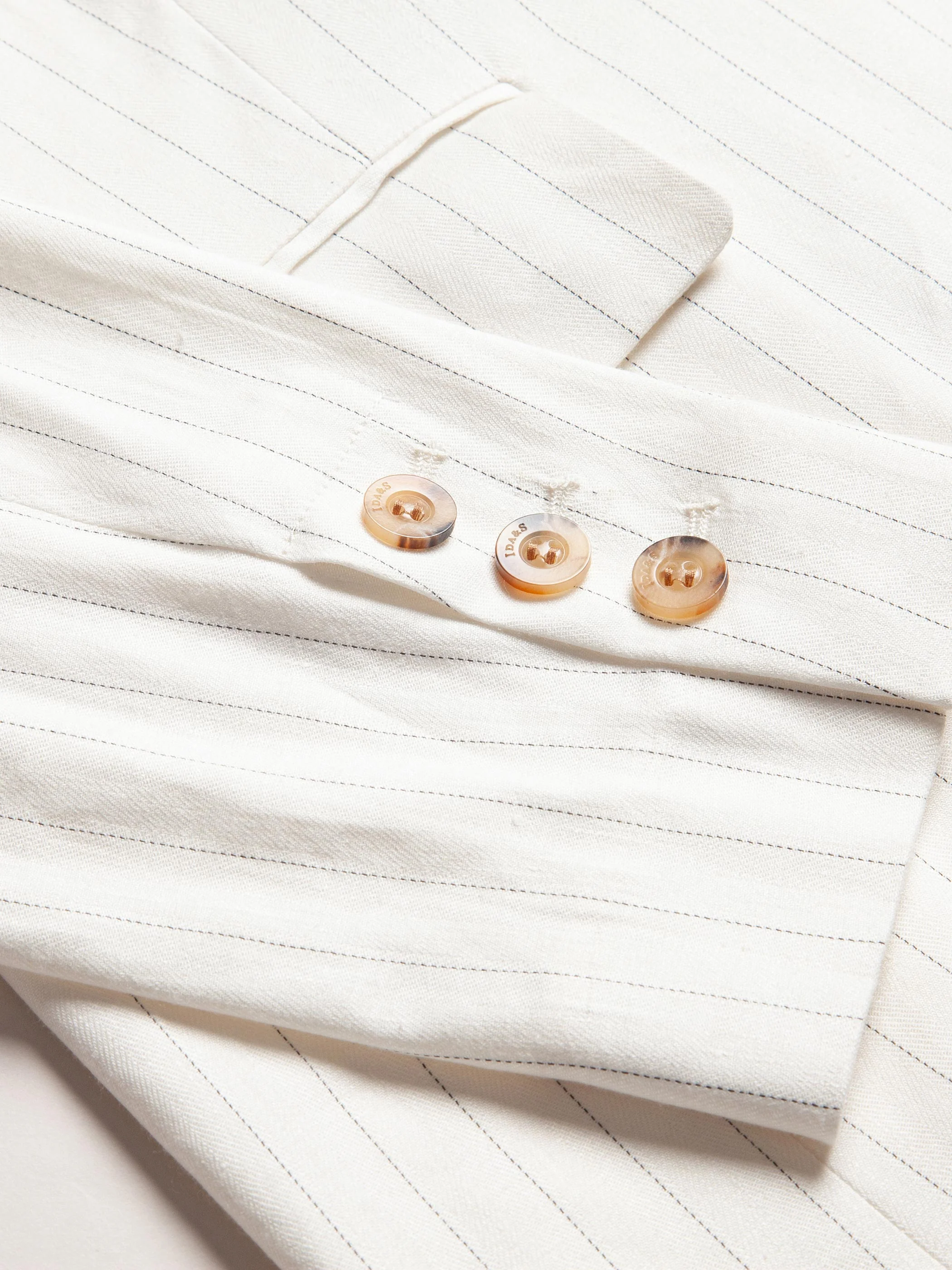 PINSTRIPED LINEN SUIT BLAZER - Image 10