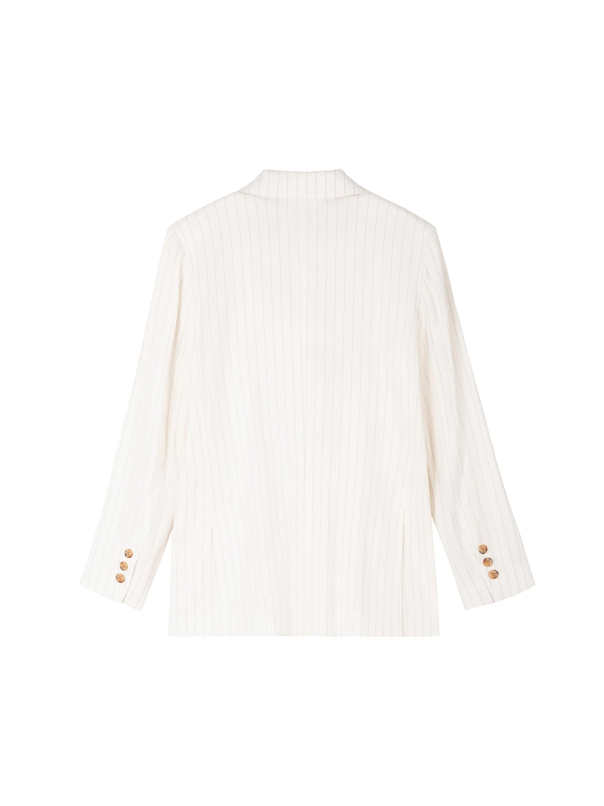 PINSTRIPED LINEN SUIT BLAZER - Image 7
