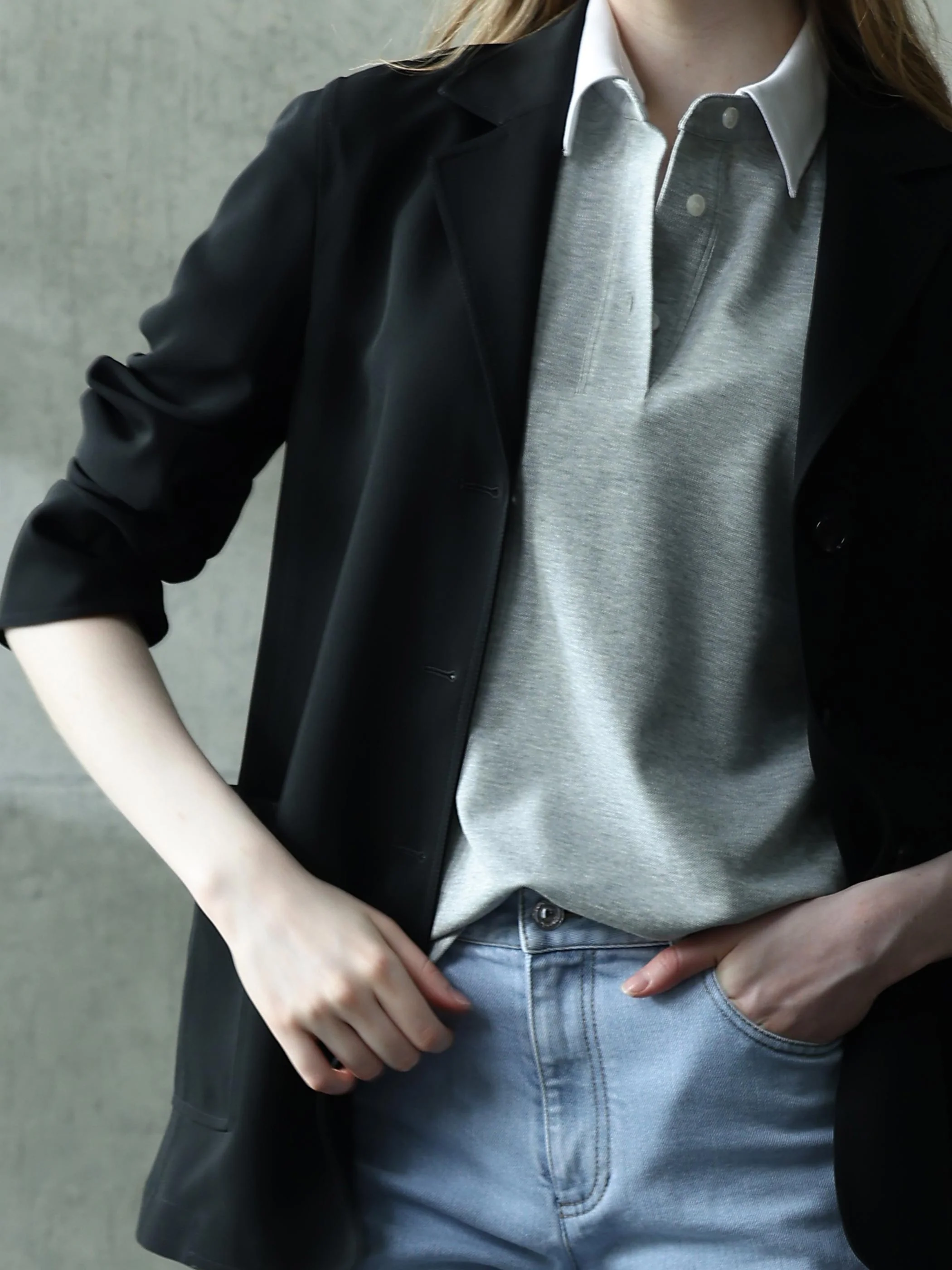 POLO TEE W/ DETACHABLE COLLAR - Image 4