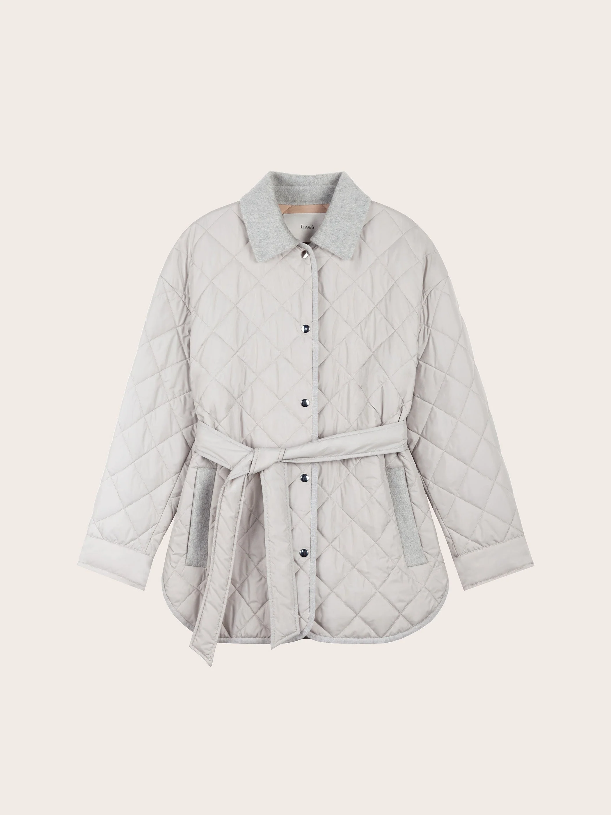 QUILTED LONG SLEEVE BUTTON DOWN JACKET - Image 13