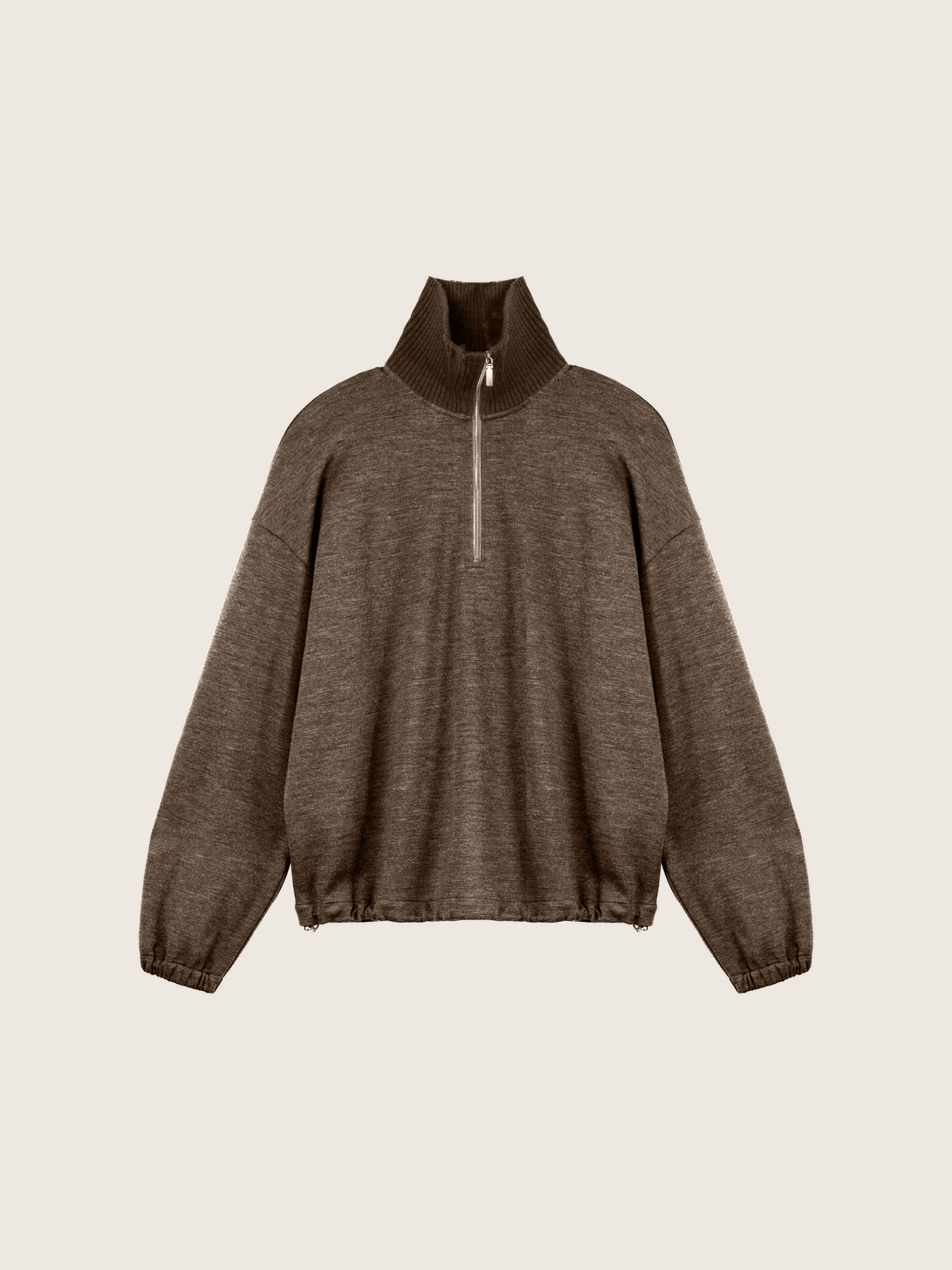 Reina Merino Wool Quarter-Zip Pullover - Image 5