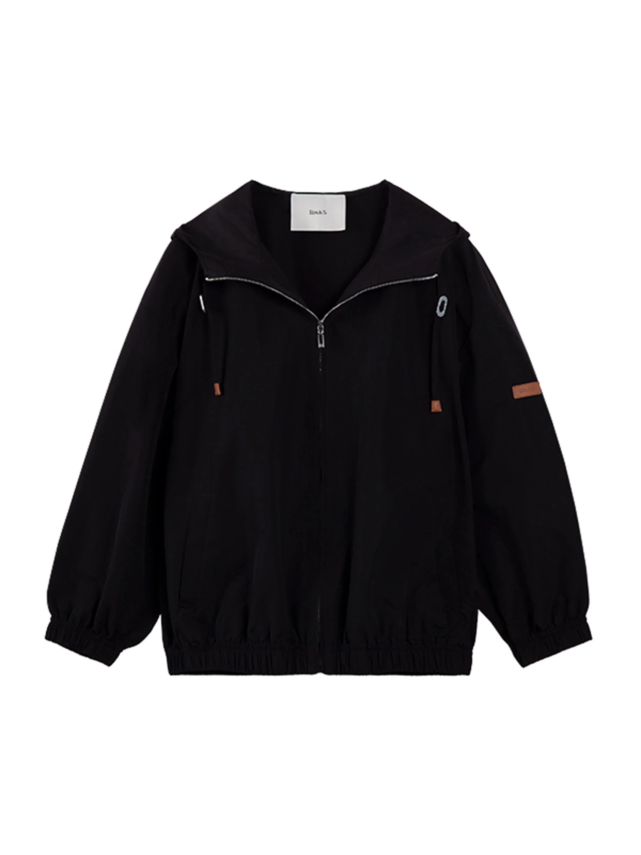 RELAXED DROPPED SHOULDER BOMBER JACKET W/ HOOD - Image 11