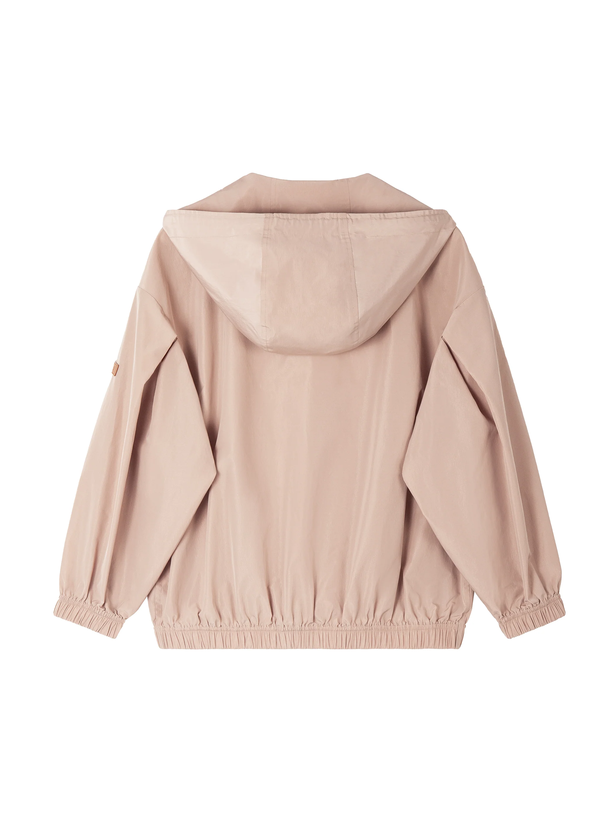 RELAXED DROPPED SHOULDER BOMBER JACKET W/ HOOD - Image 13