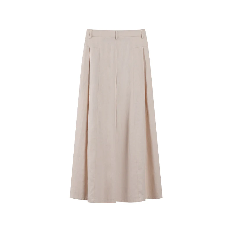 RELAXED WIDE LEG LINEN PANTS - Image 5