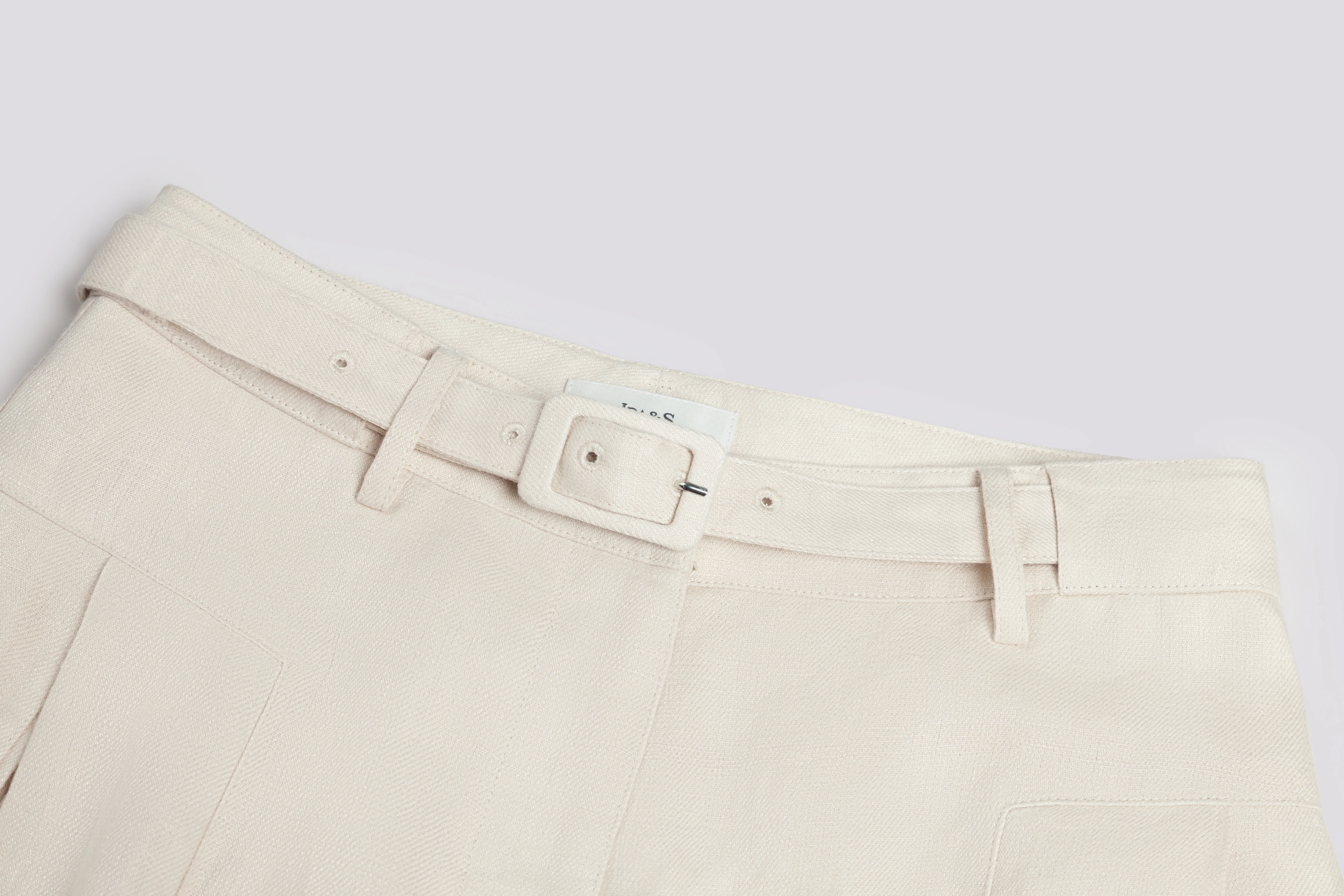 RELAXED WIDE LEG LINEN PANTS - Image 6