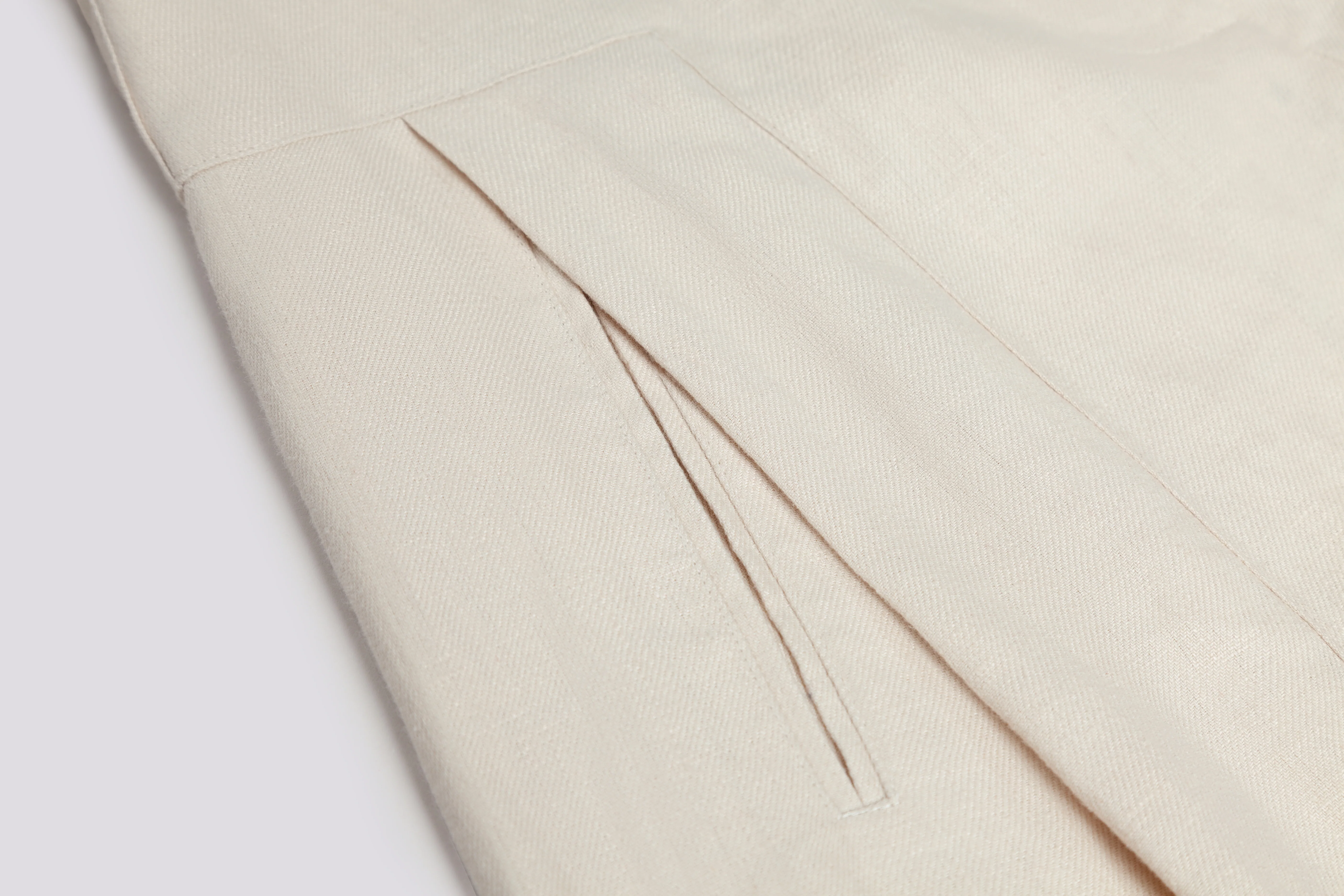 RELAXED WIDE LEG LINEN PANTS - Image 8