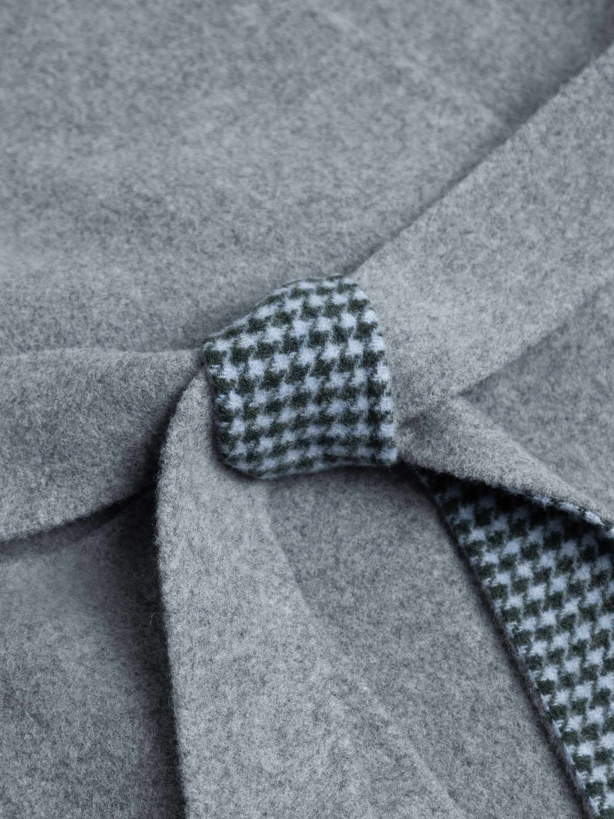 REVERSIBLE COLLARLESS COAT - Image 10