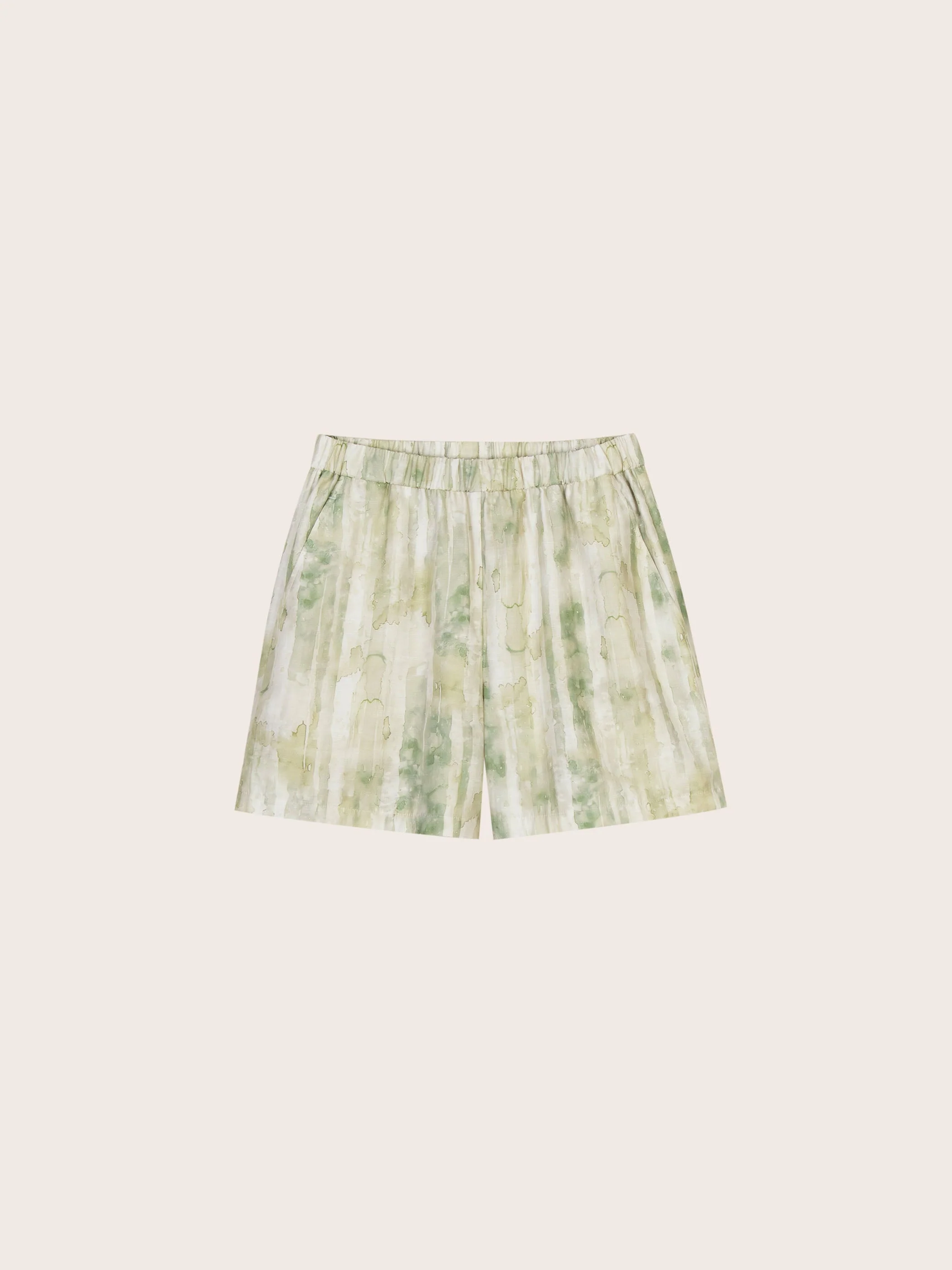 Riley Agave Green High Waisted Shorts - Image 6