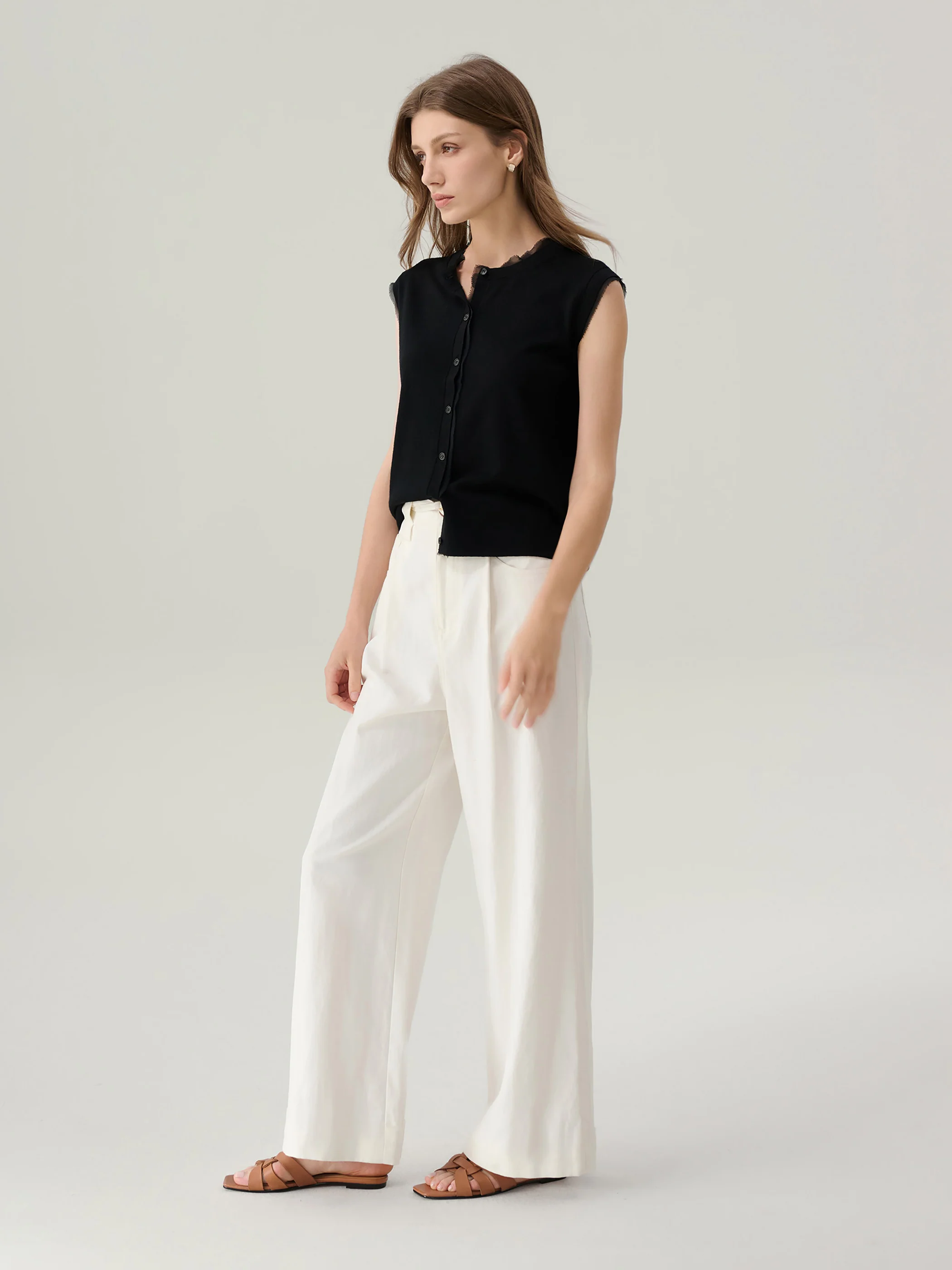 Rosie Linen Wide Leg Pants - Image 3