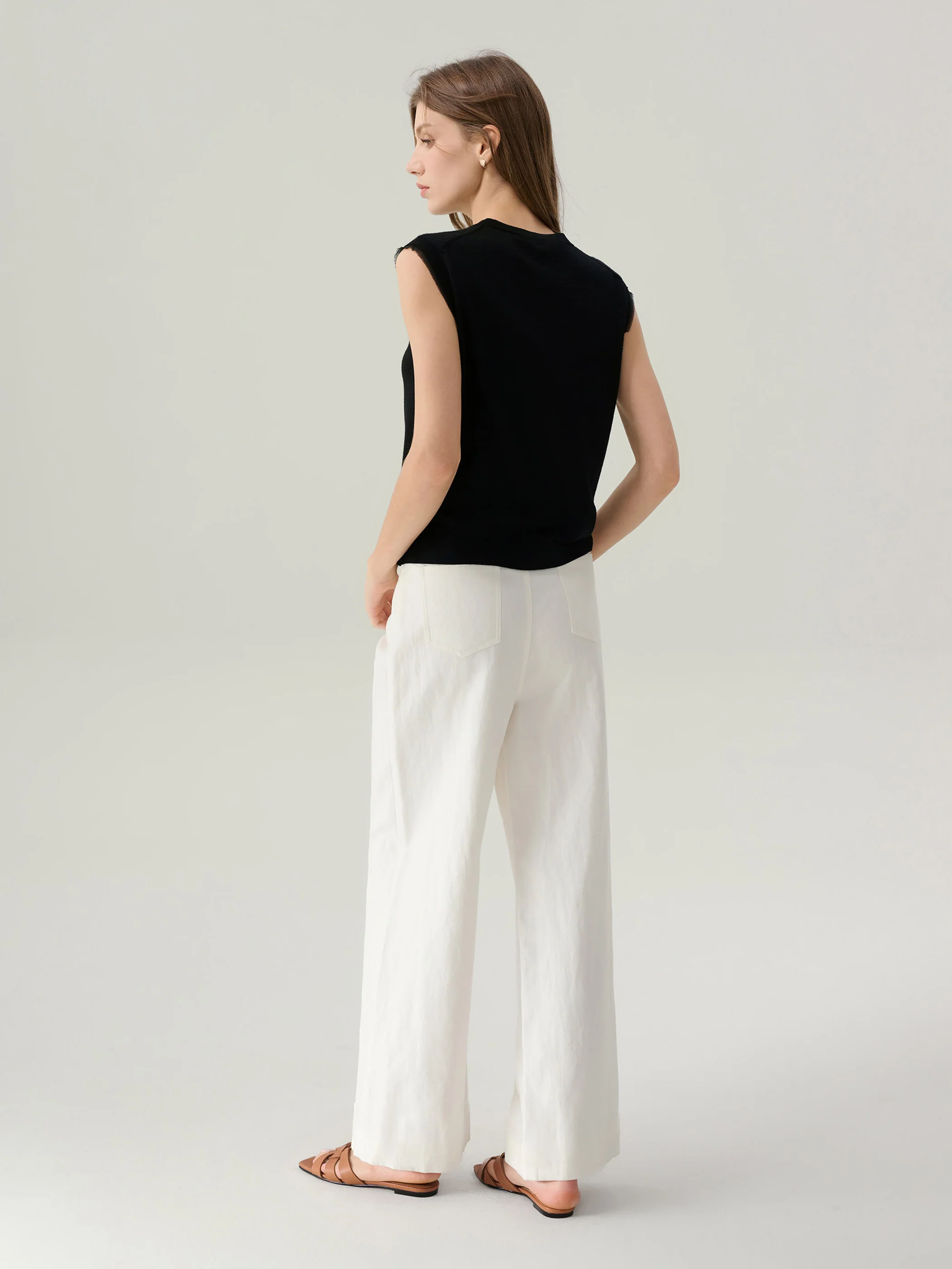 Rosie Linen Wide Leg Pants - Image 4