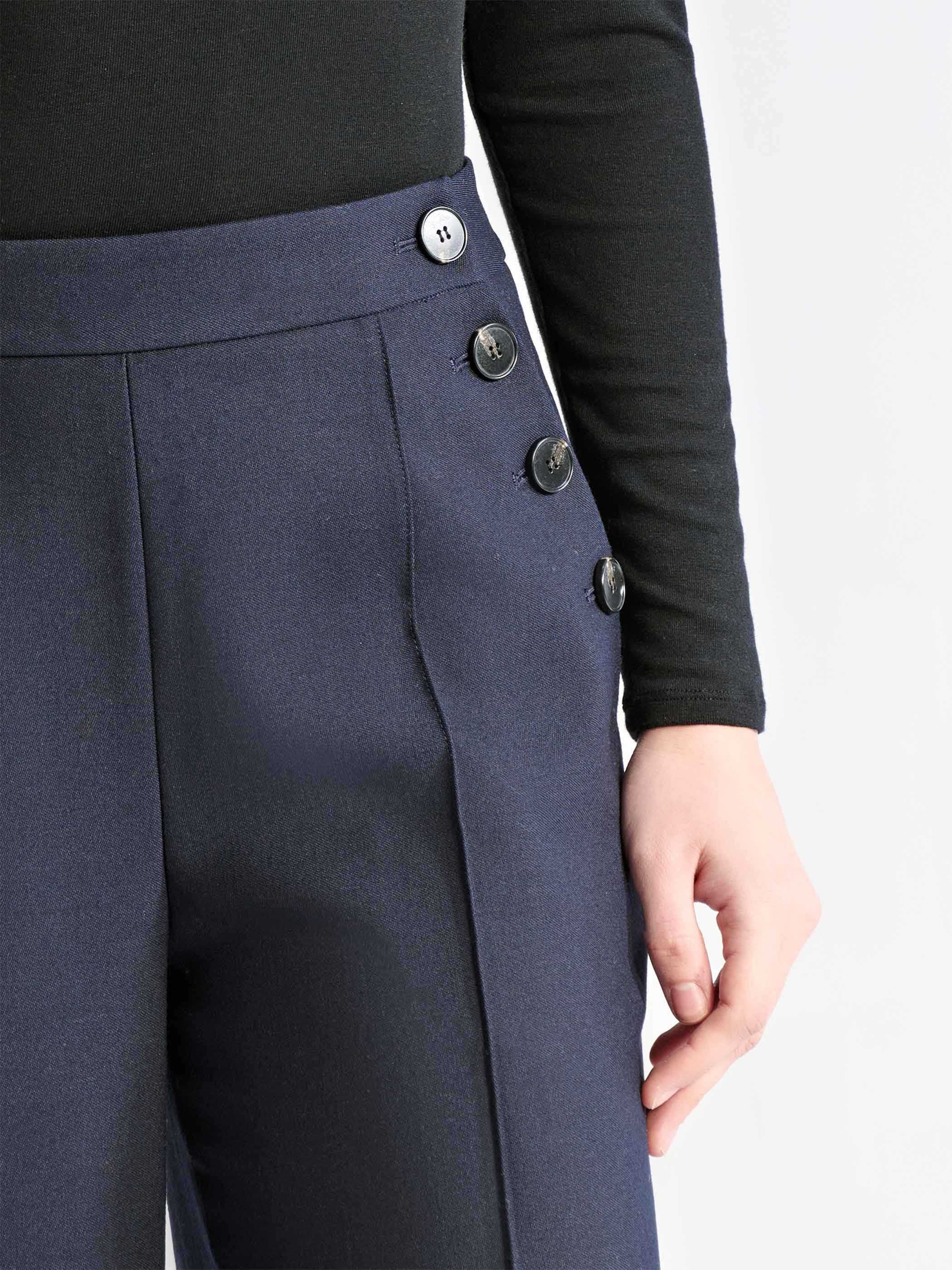 SAVANNAH CLASSIC WOOL CROPPED TROUSERS - Image 6