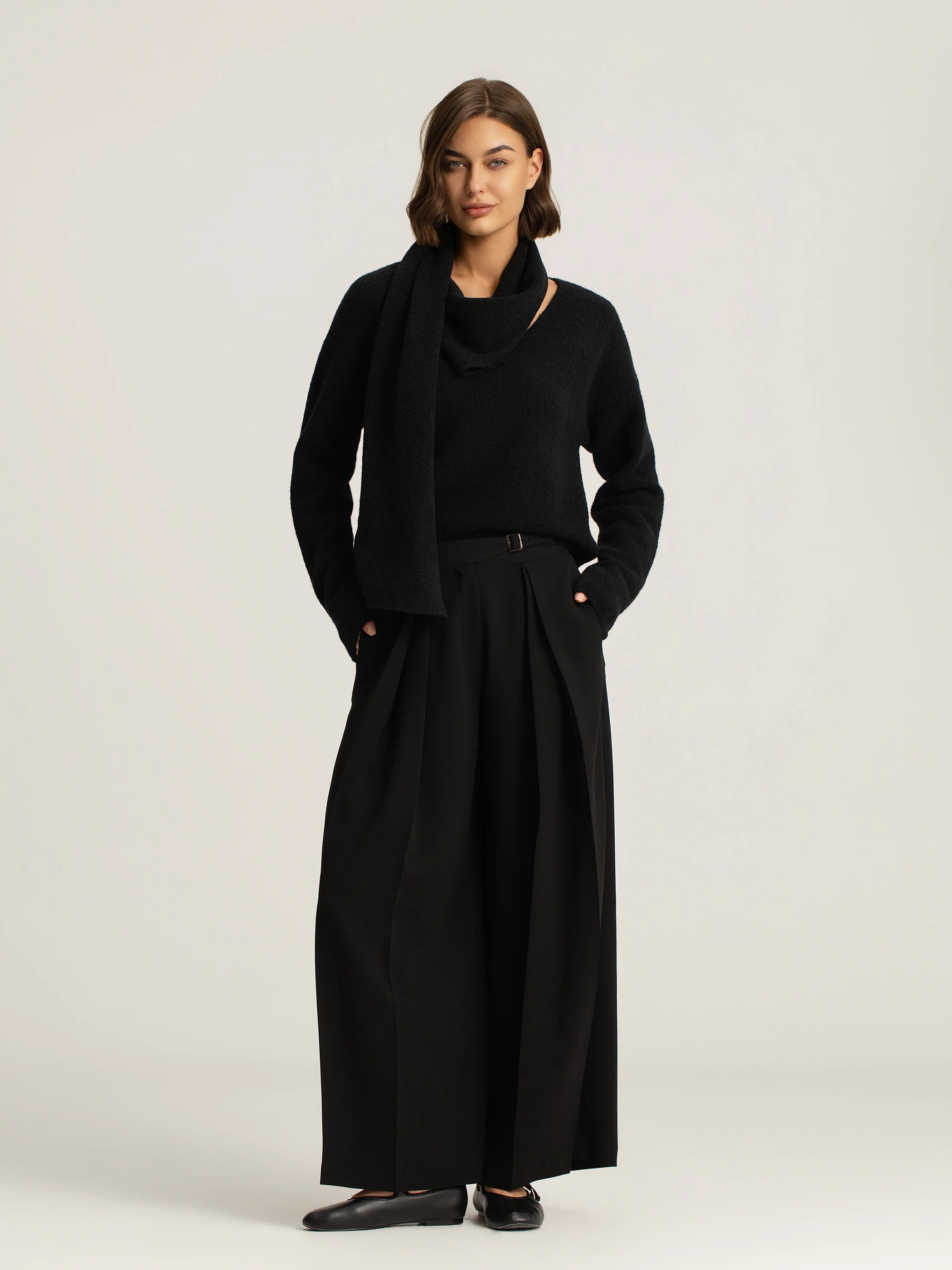 Seren Wool Scarf Jumper - Image 2