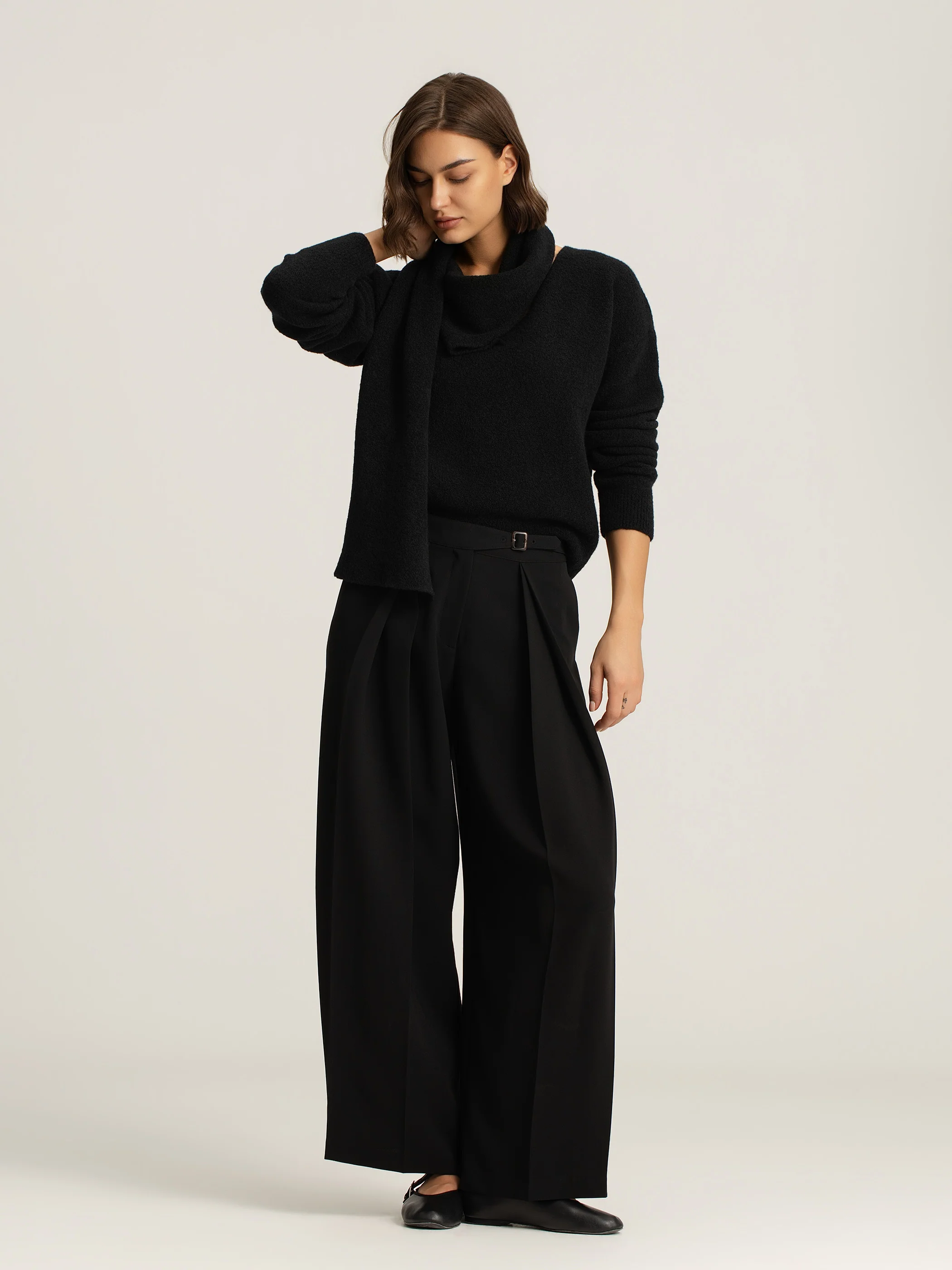 Seren Wool Scarf Jumper - Image 3